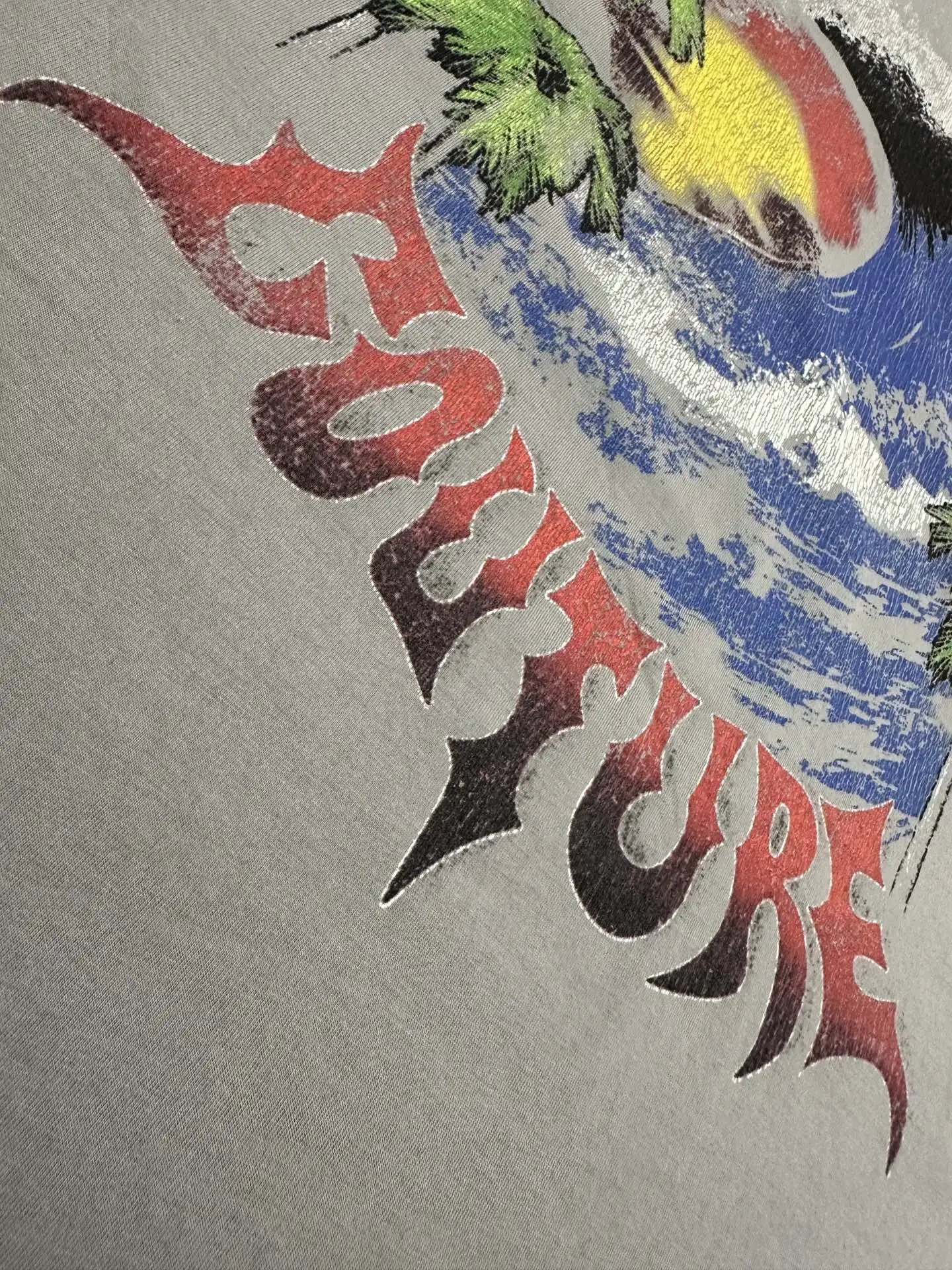 Palm Tree Graphic Oversized T-Shirt D18011747 — view 9
