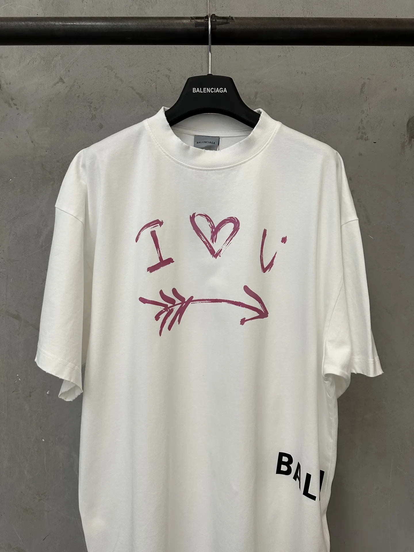 I Love U Graphic Cotton T-Shirt D18018961 — view 3