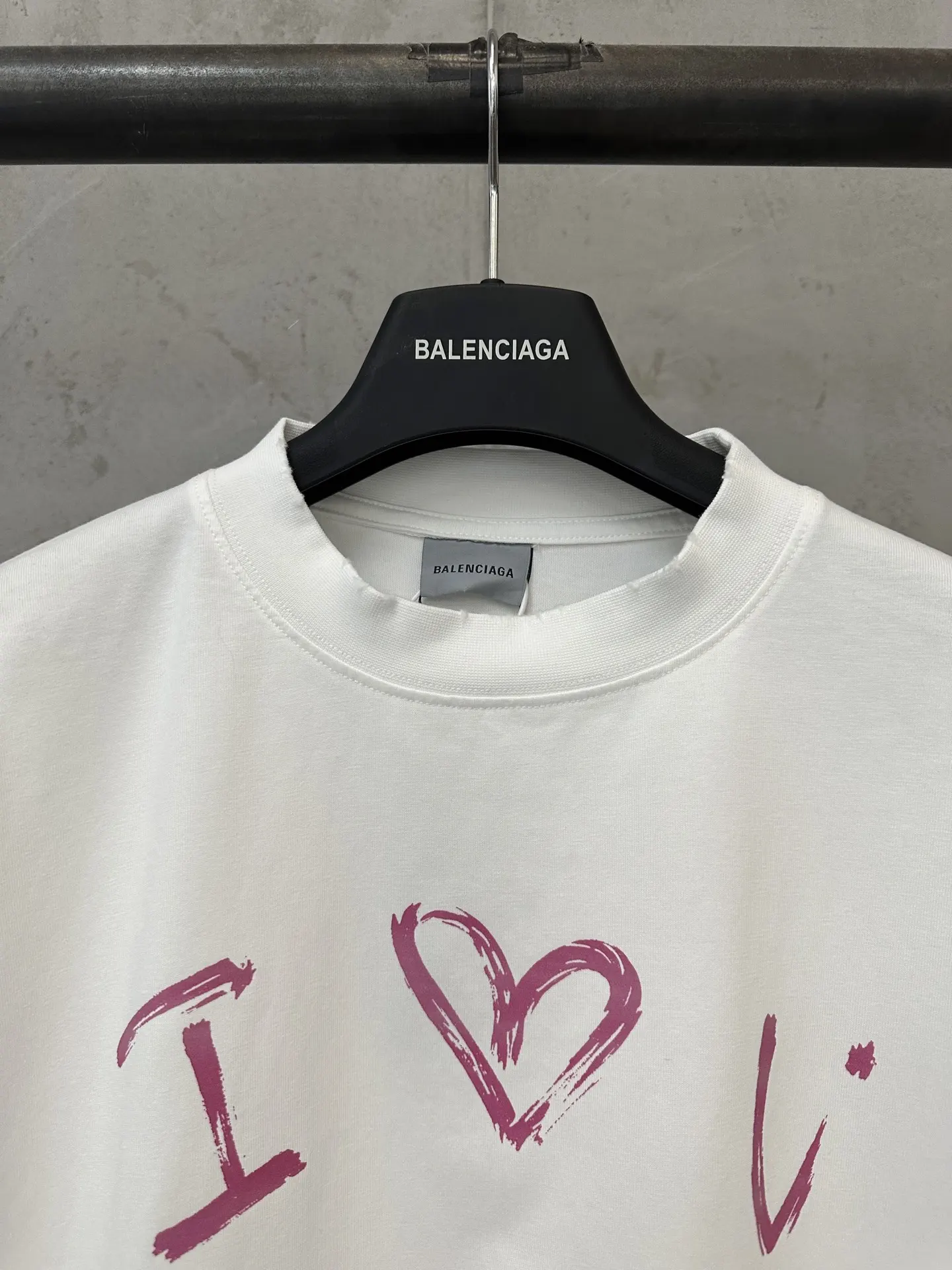I Love U Graphic Cotton T-Shirt D18018961 — view 5
