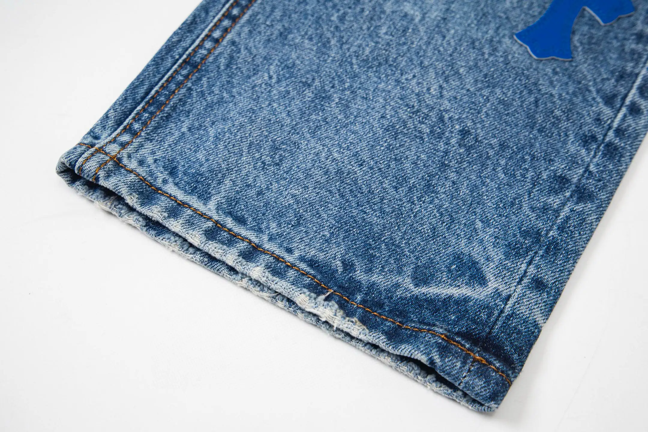 Cross Patch Straight-Leg Denim Jeans D18019760 — view 6