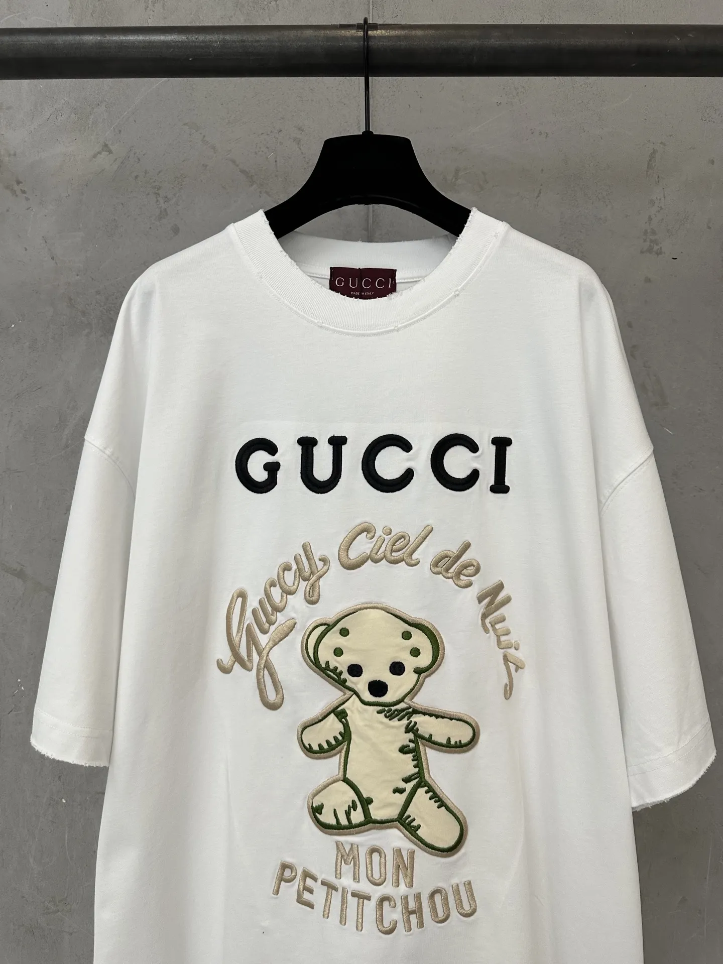 Teddy Bear Embroidered Cotton T-Shirt D18011955 — view 3