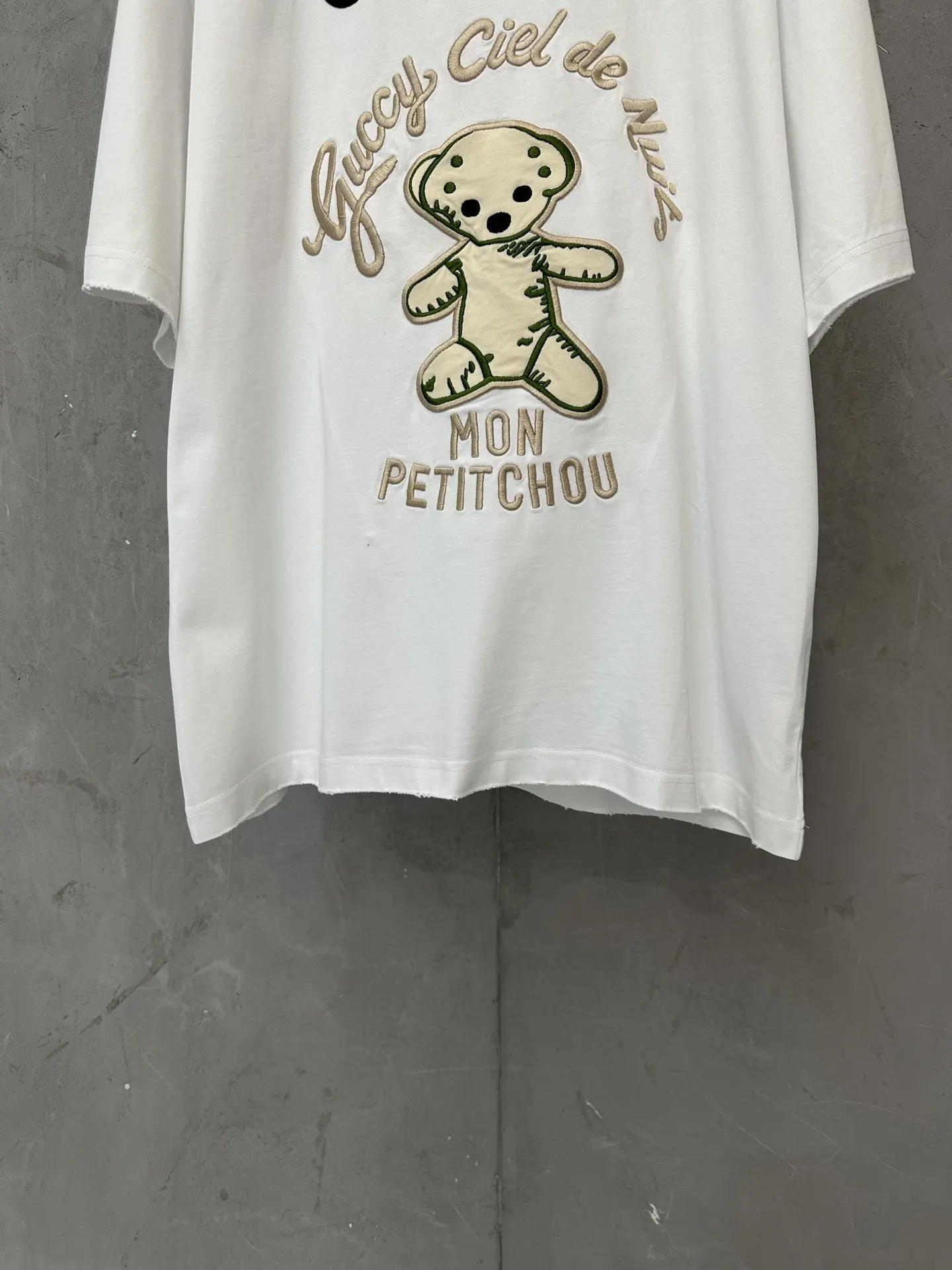 Teddy Bear Embroidered Cotton T-Shirt D18011955 — view 4