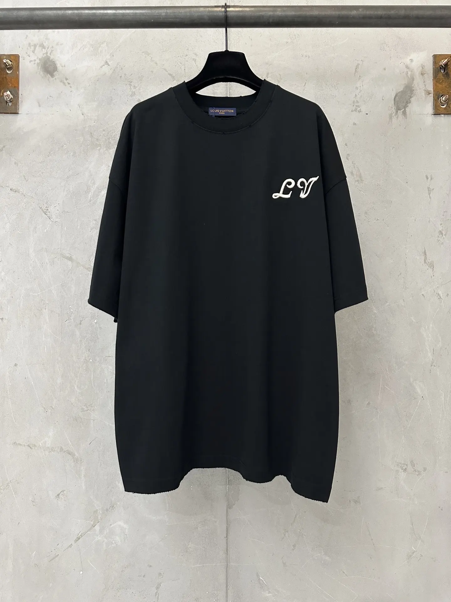 Embroidered Logo Heavyweight Cotton T-Shirt D18011961
