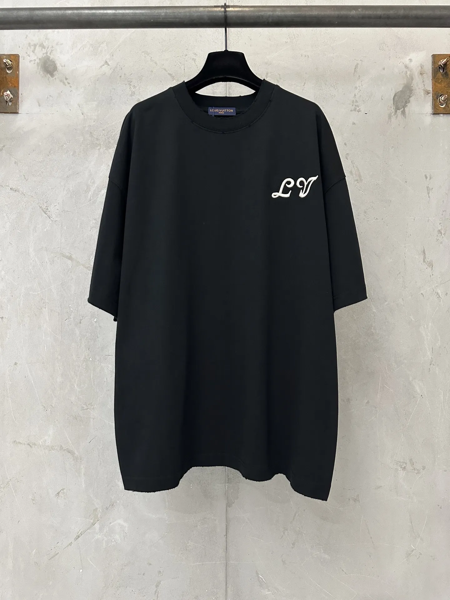 Embroidered Logo Heavyweight Cotton T-Shirt D18011961