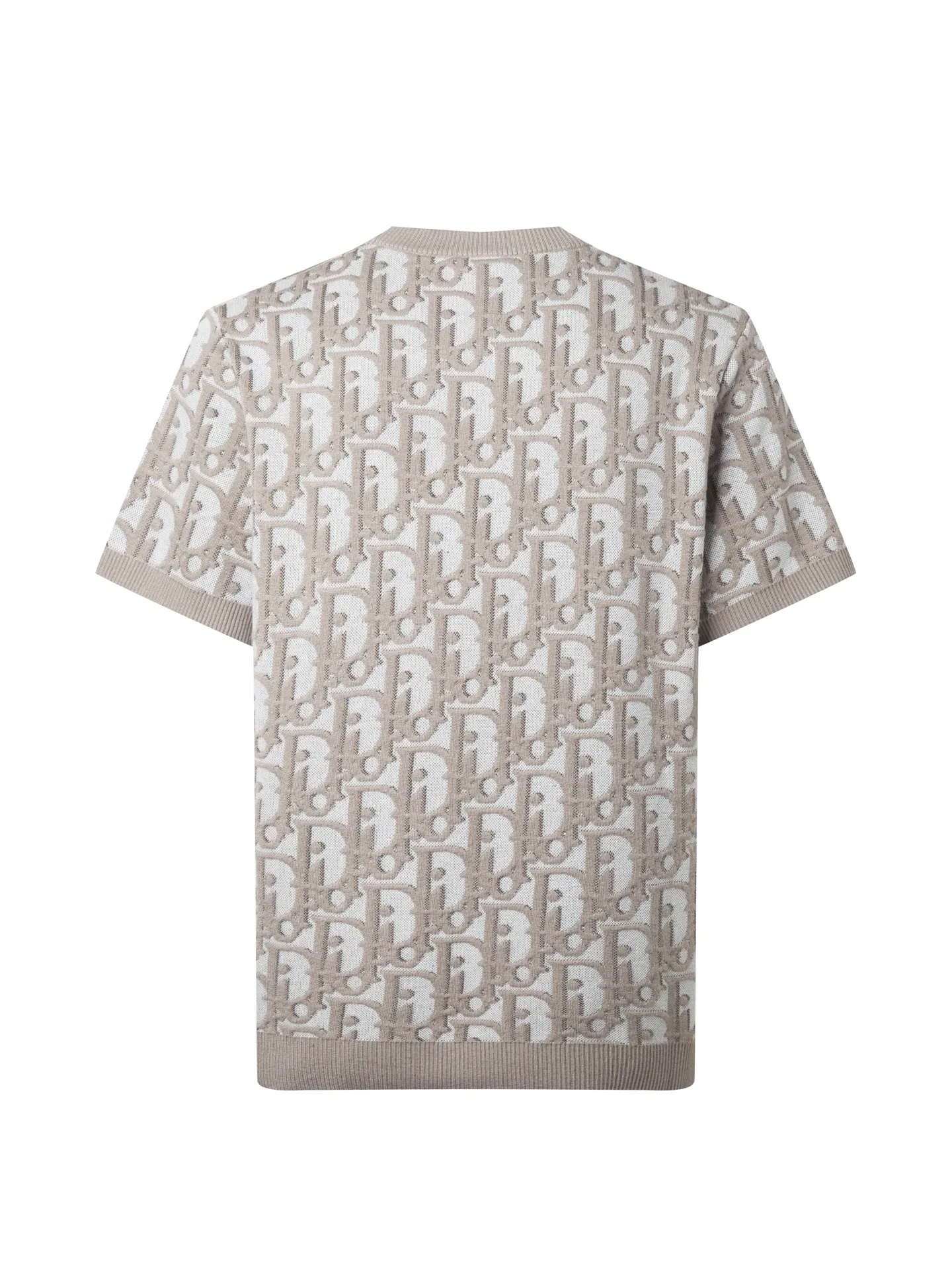 Oblique Jacquard Wool-Blend Knit T-Shirt D18016196 — view 2