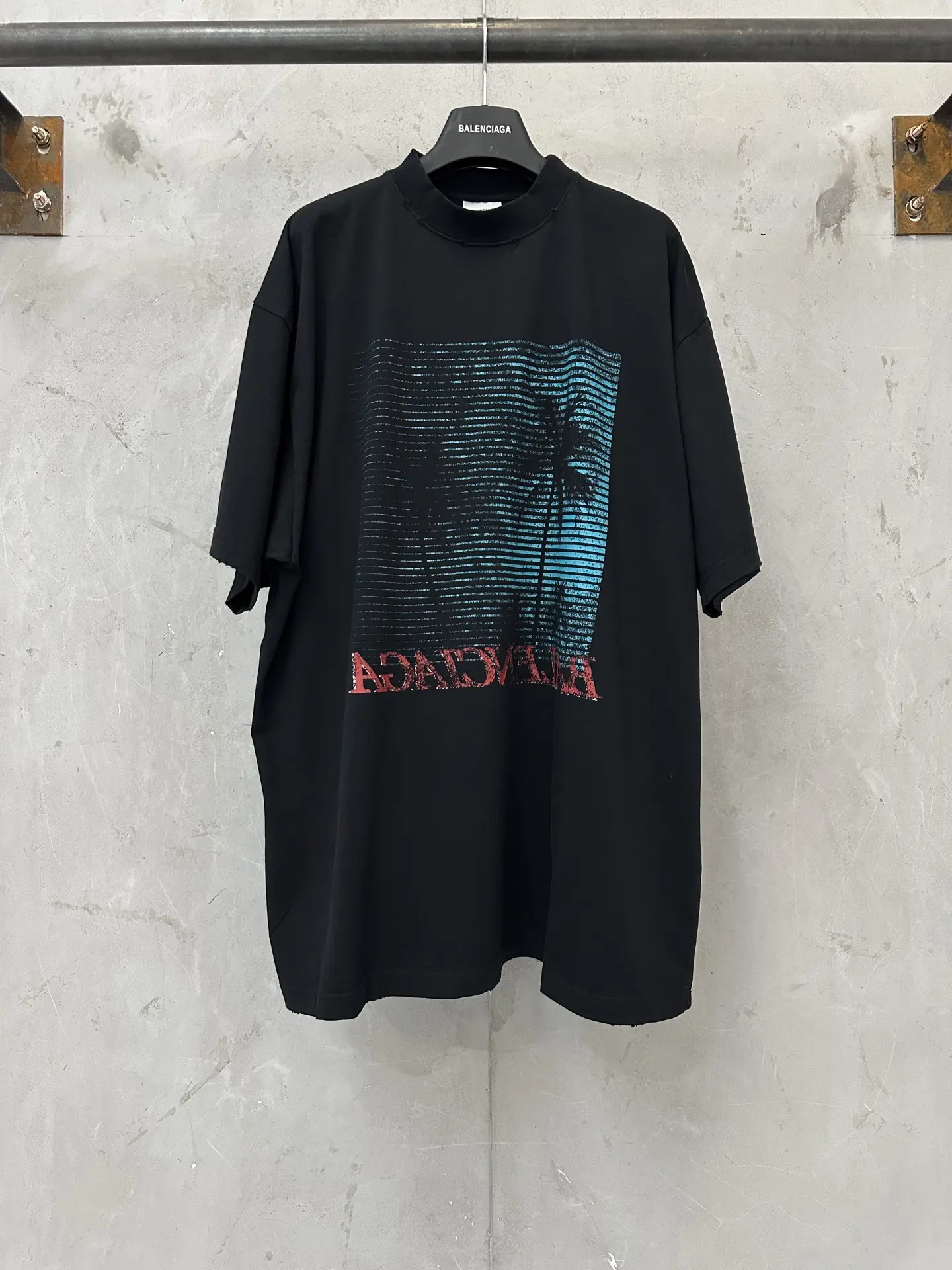 Palm Tree Graphic Oversized T-Shirt D18511610