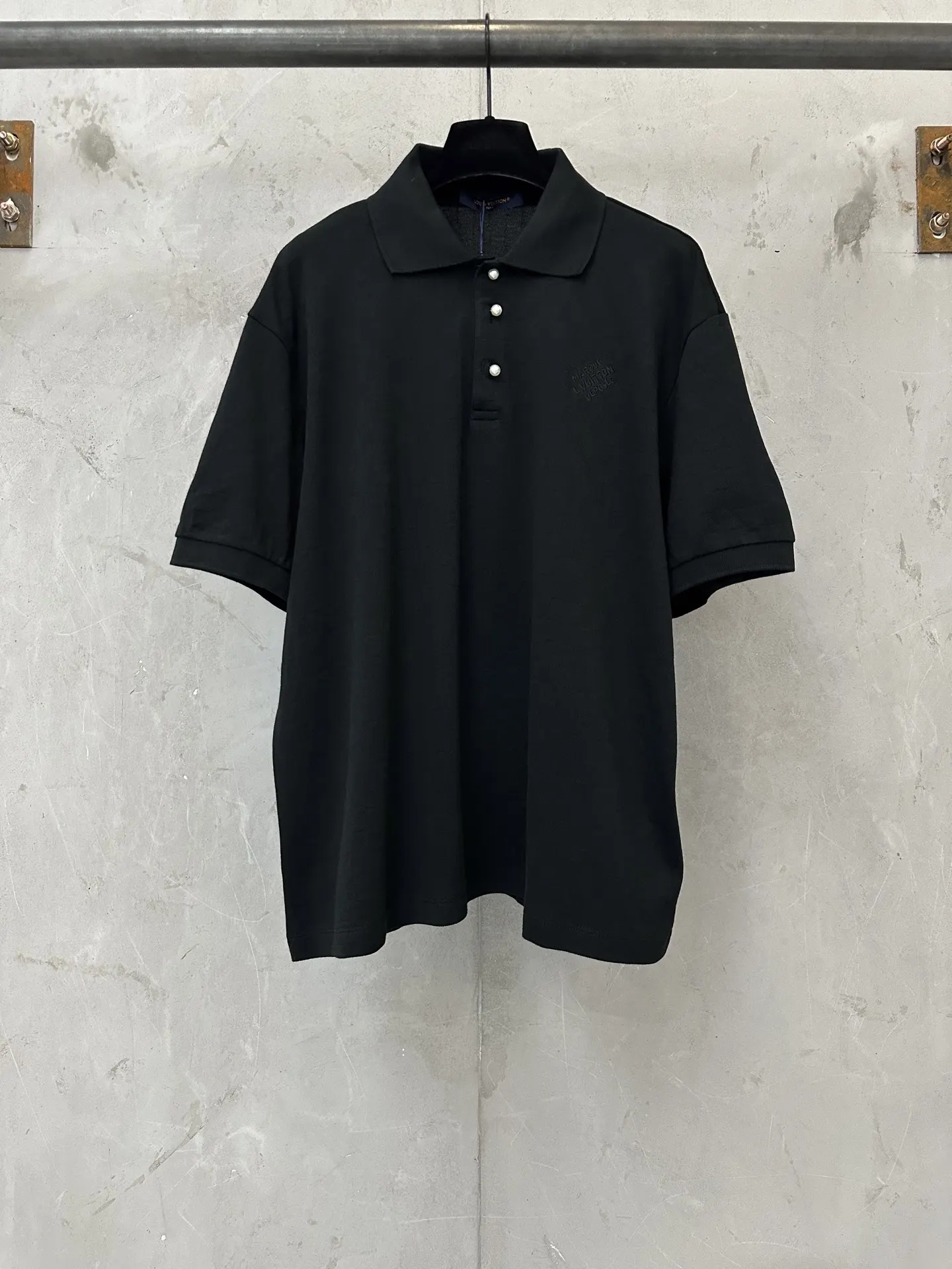 Pearl-Button Embroidered Cotton Polo Shirt D18511768