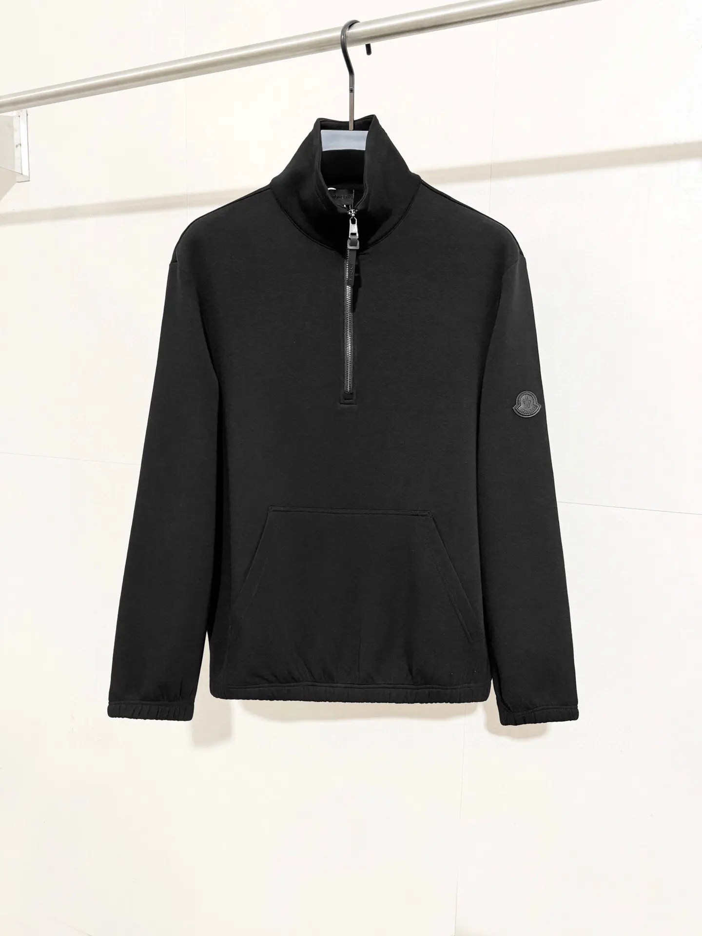 Logo-Patch Half-Zip Cotton-Blend Sweatshirt D18516500