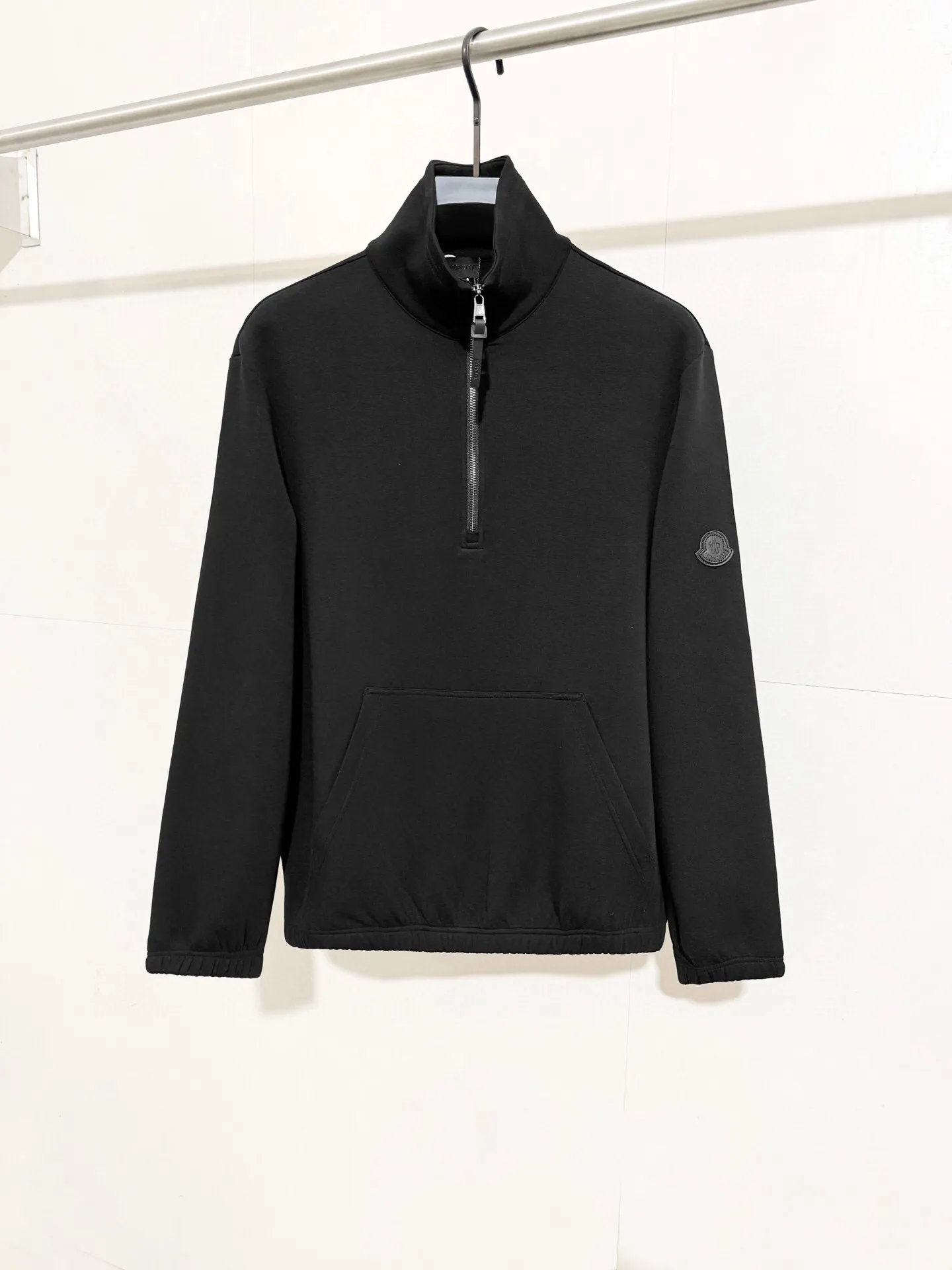 Logo-Patch Half-Zip Cotton-Blend Sweatshirt D18516500