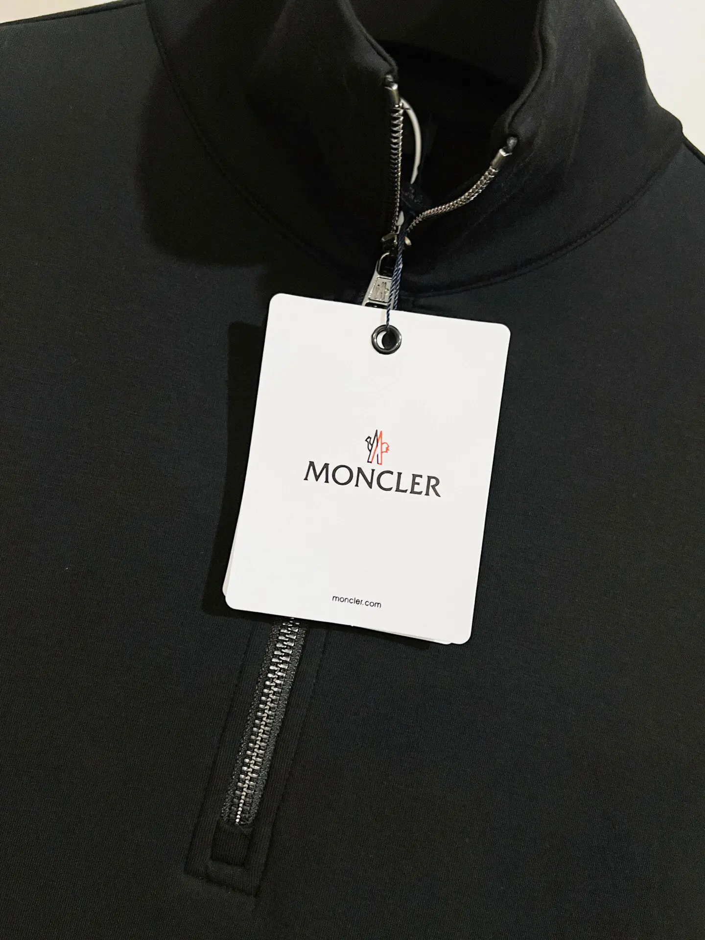Logo-Patch Half-Zip Cotton-Blend Sweatshirt D18516500 — view 8