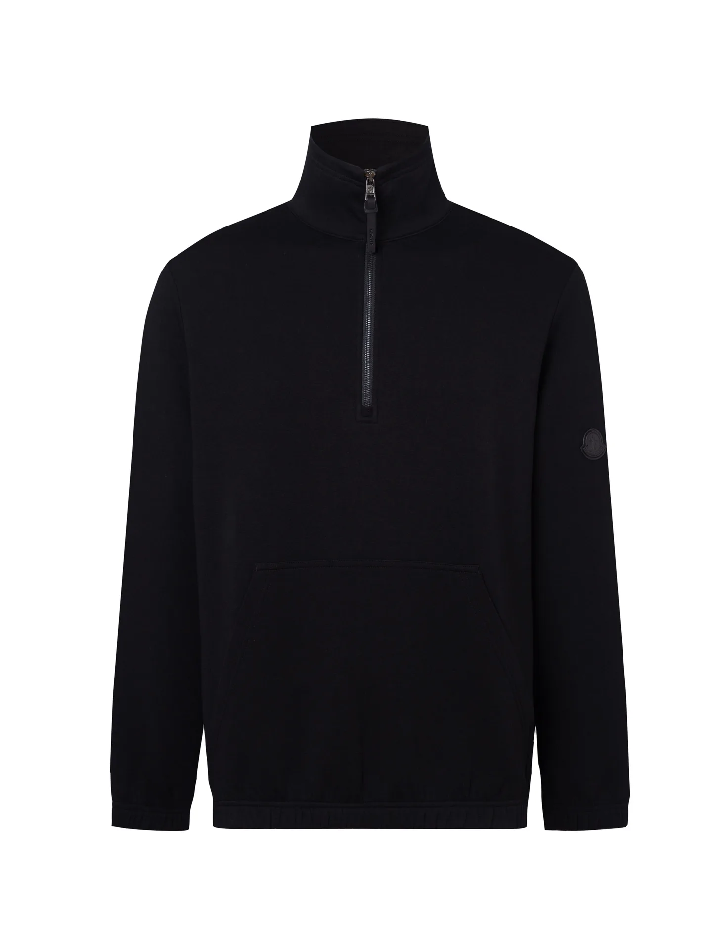 Logo-Patch Half-Zip Cotton-Blend Sweatshirt D18516486 — view 2