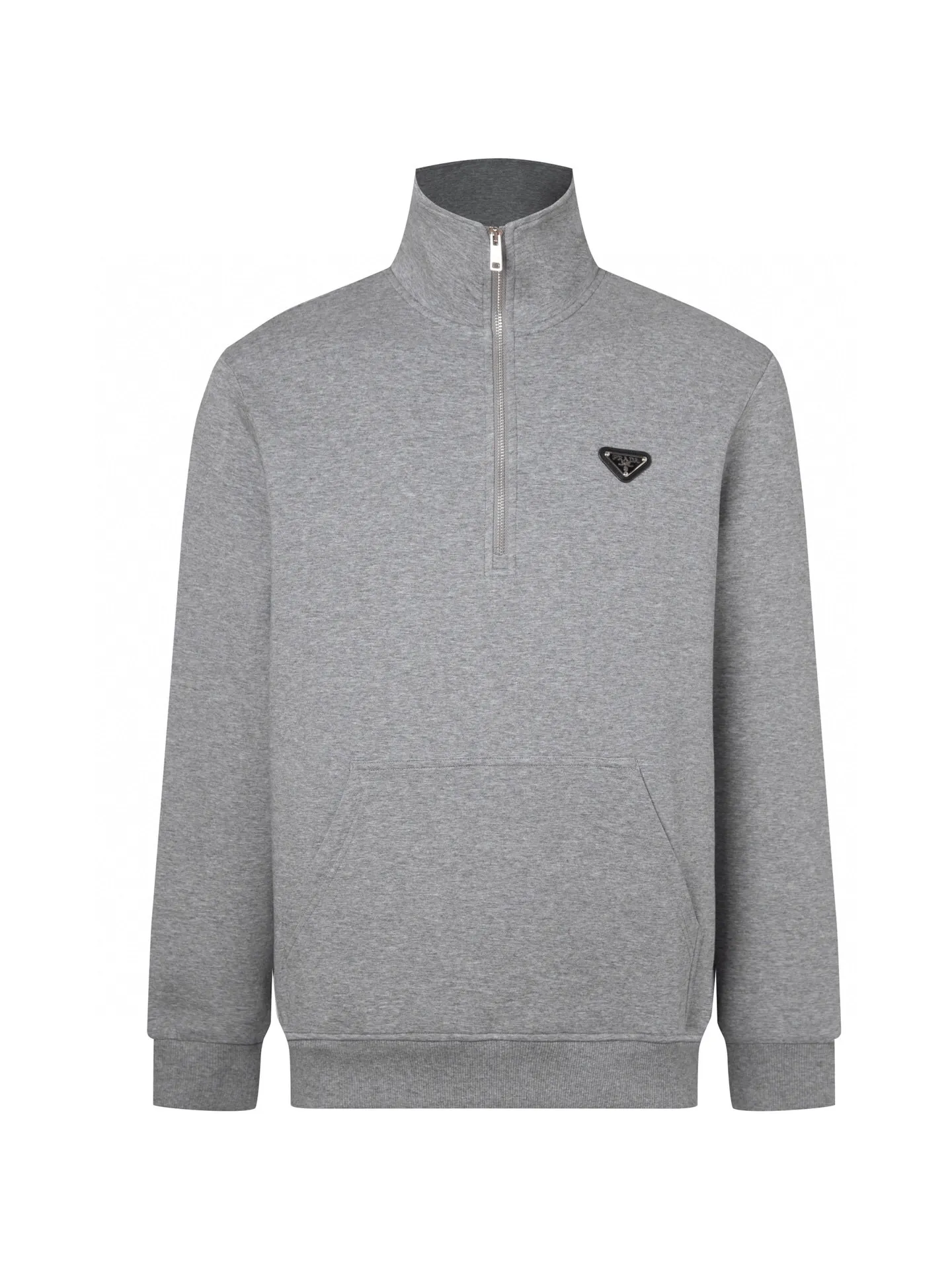 Logo-Badge Half-Zip Cotton-Blend Sweatshirt D18516462