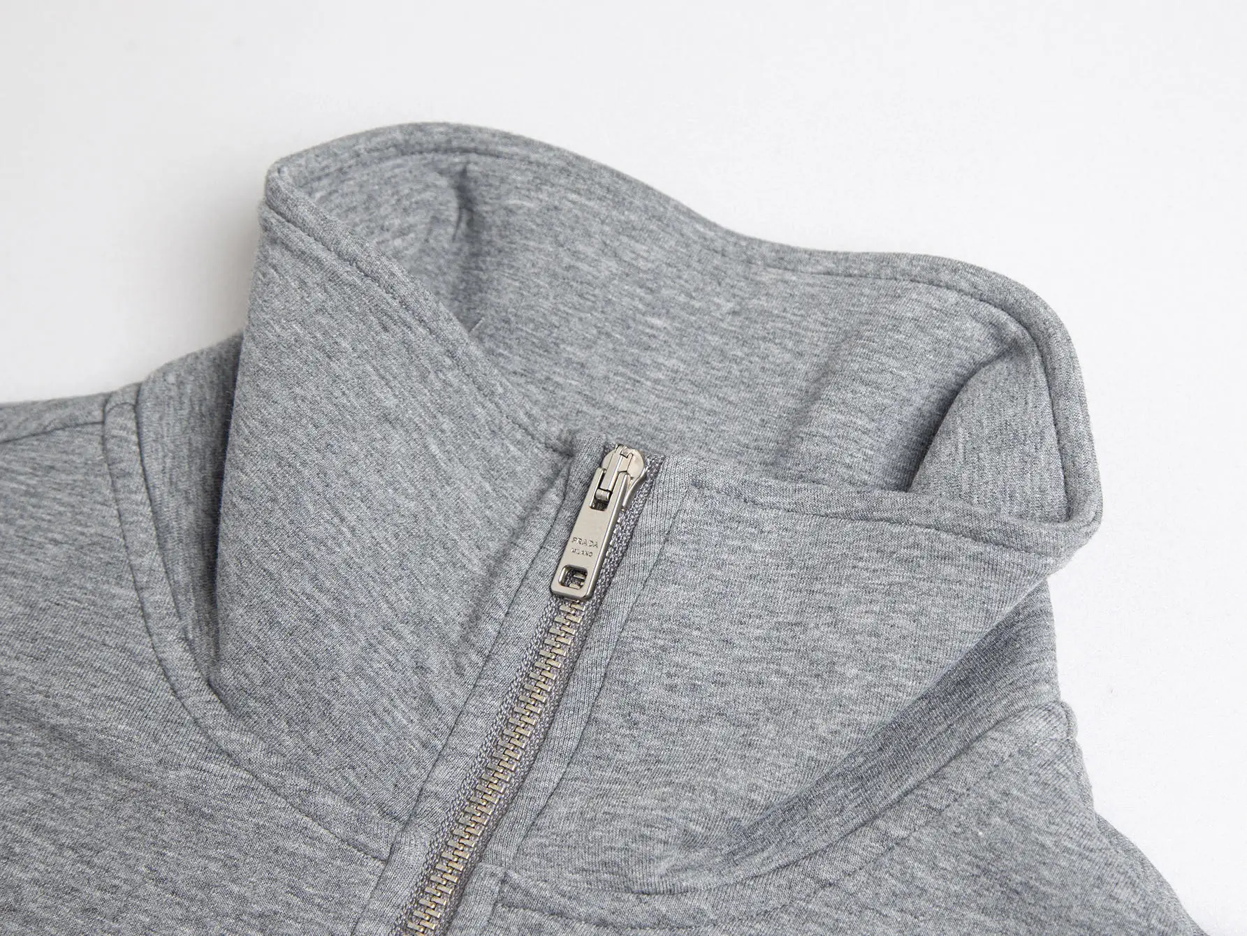 Logo-Badge Half-Zip Cotton-Blend Sweatshirt D18516462 — view 5