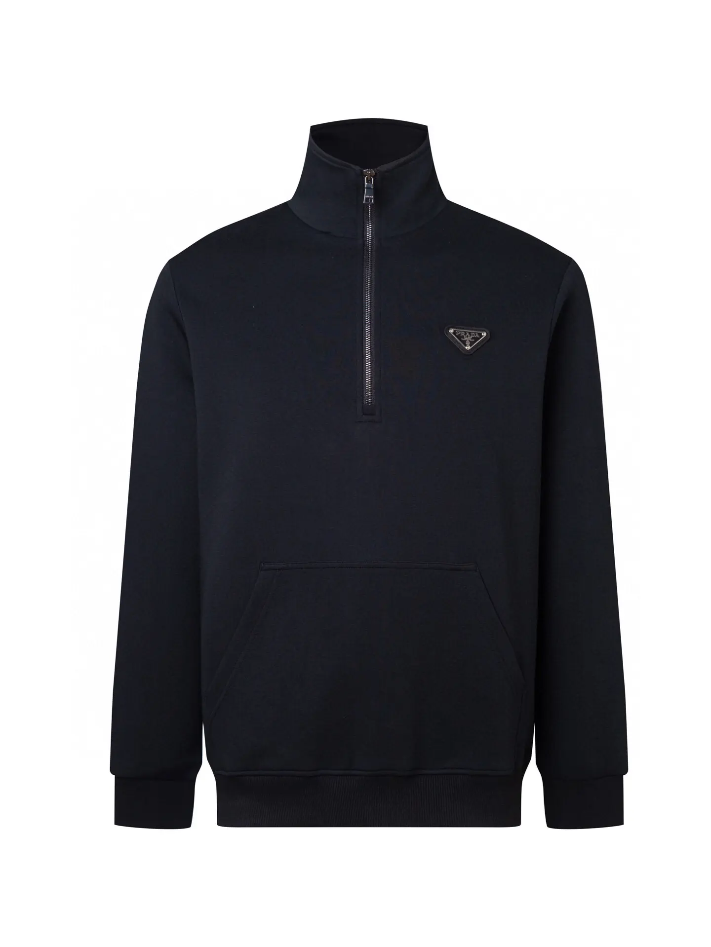 Logo-Badge Half-Zip Cotton Sweatshirt D18516461