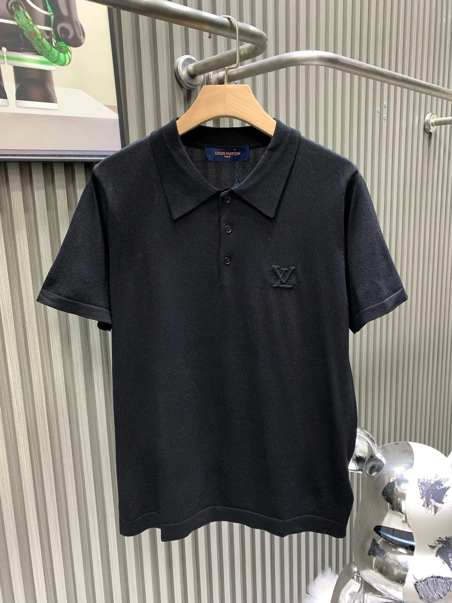 Embroidered Logo Knit Polo Shirt D18514522