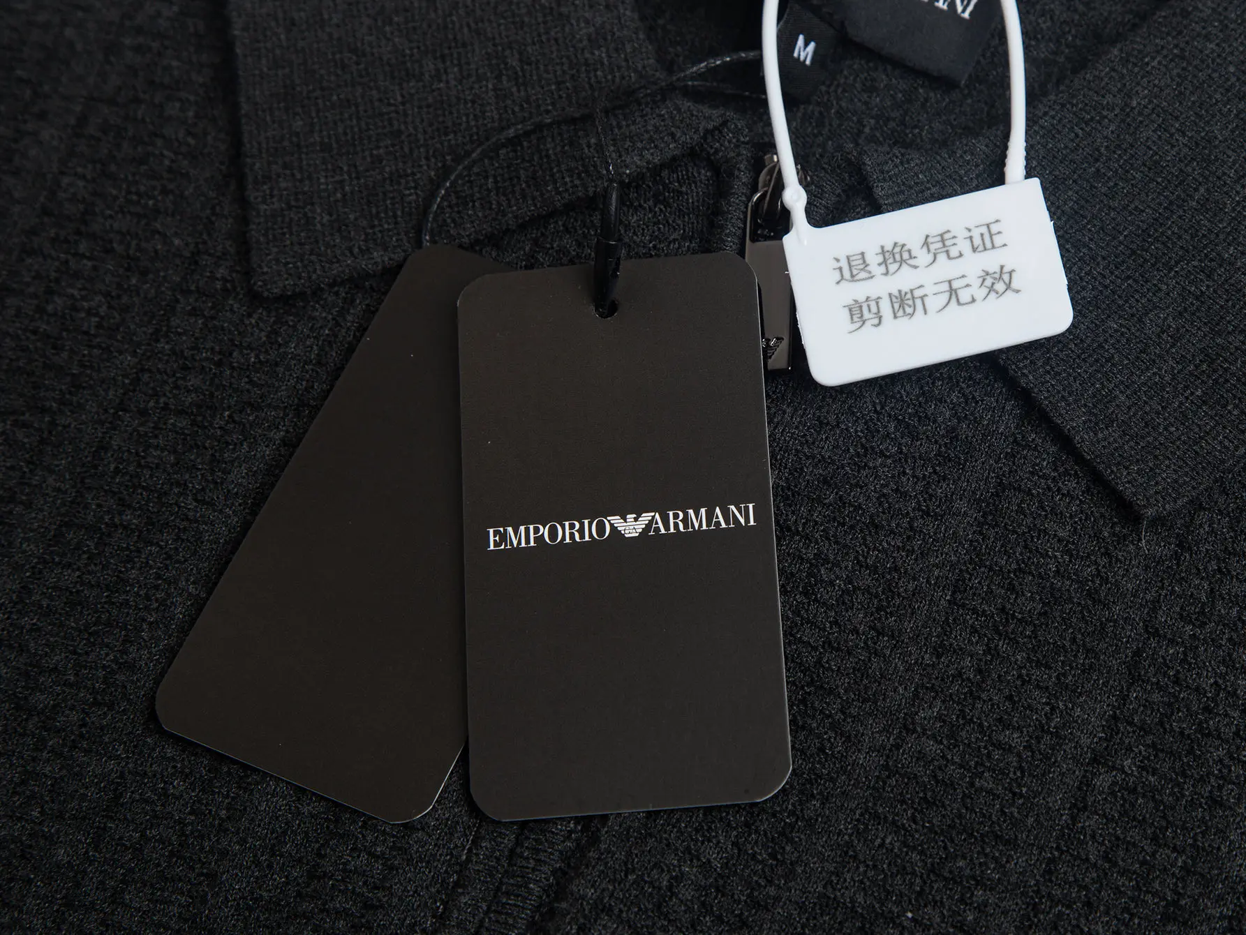 Emporio Armani Half-Zip Wool-Blend Polo Shirt D19011460 — view 5