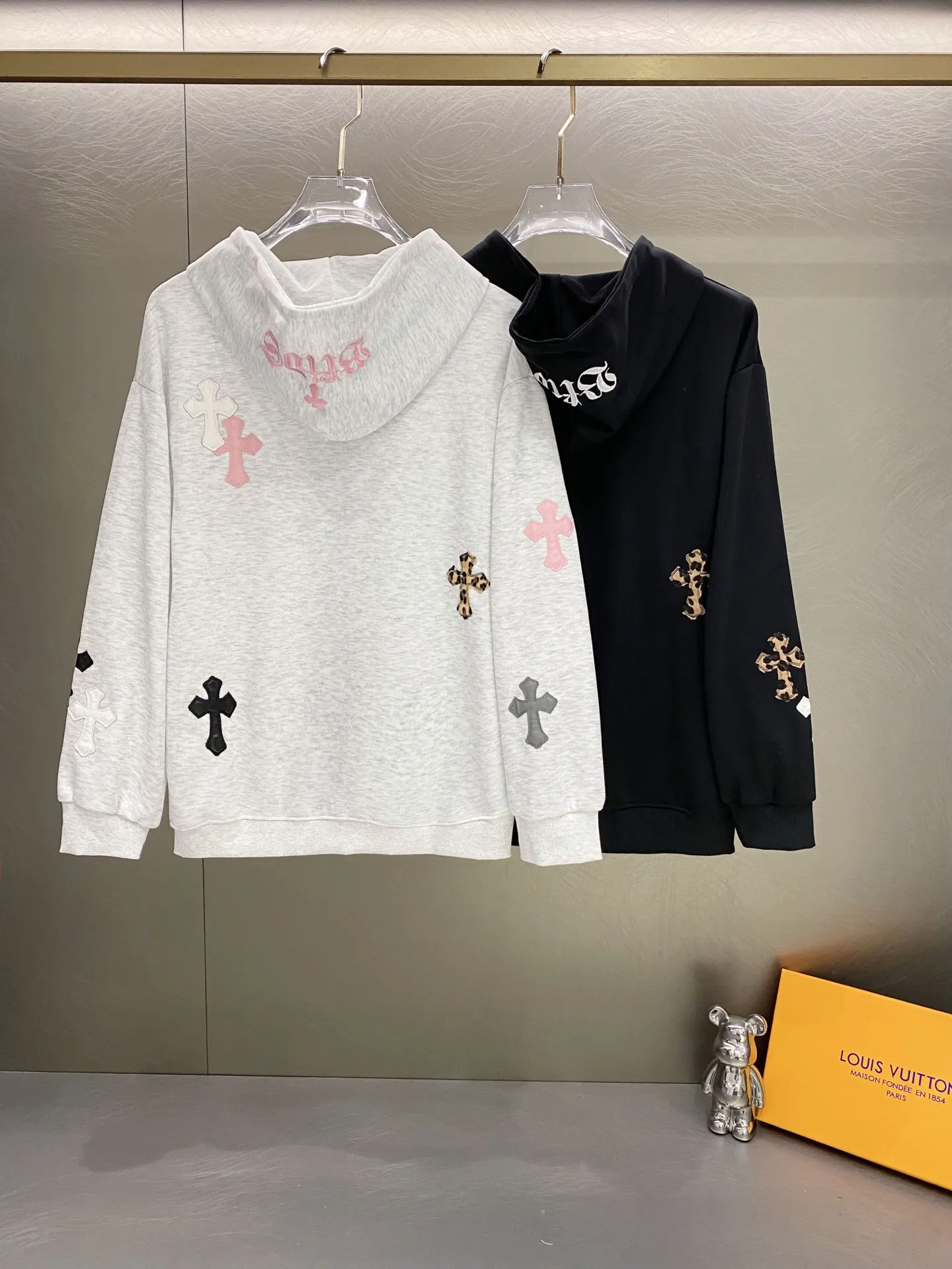 Chrome Hearts Embroidered Cross Zip-Up Hoodie D19019616 — view 2