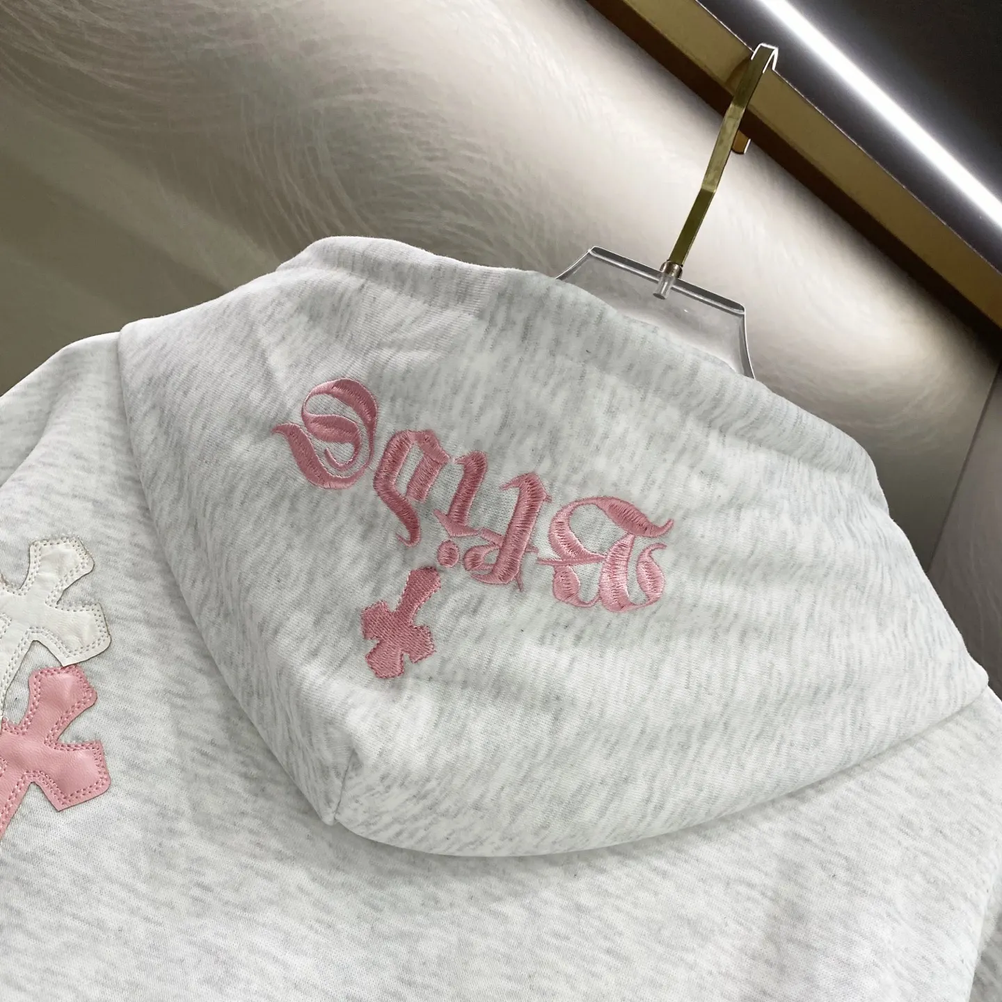 Chrome Hearts Embroidered Cross Zip-Up Hoodie D19019616 — view 7