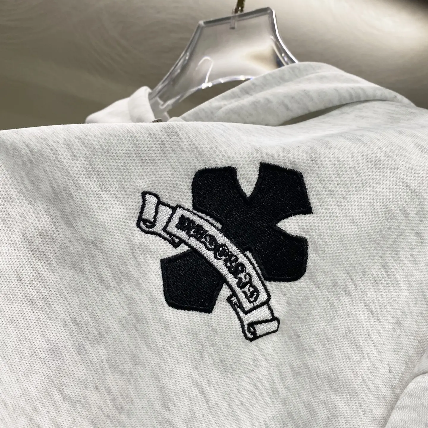 Chrome Hearts Embroidered Cross Zip-Up Hoodie D19019616 — view 13