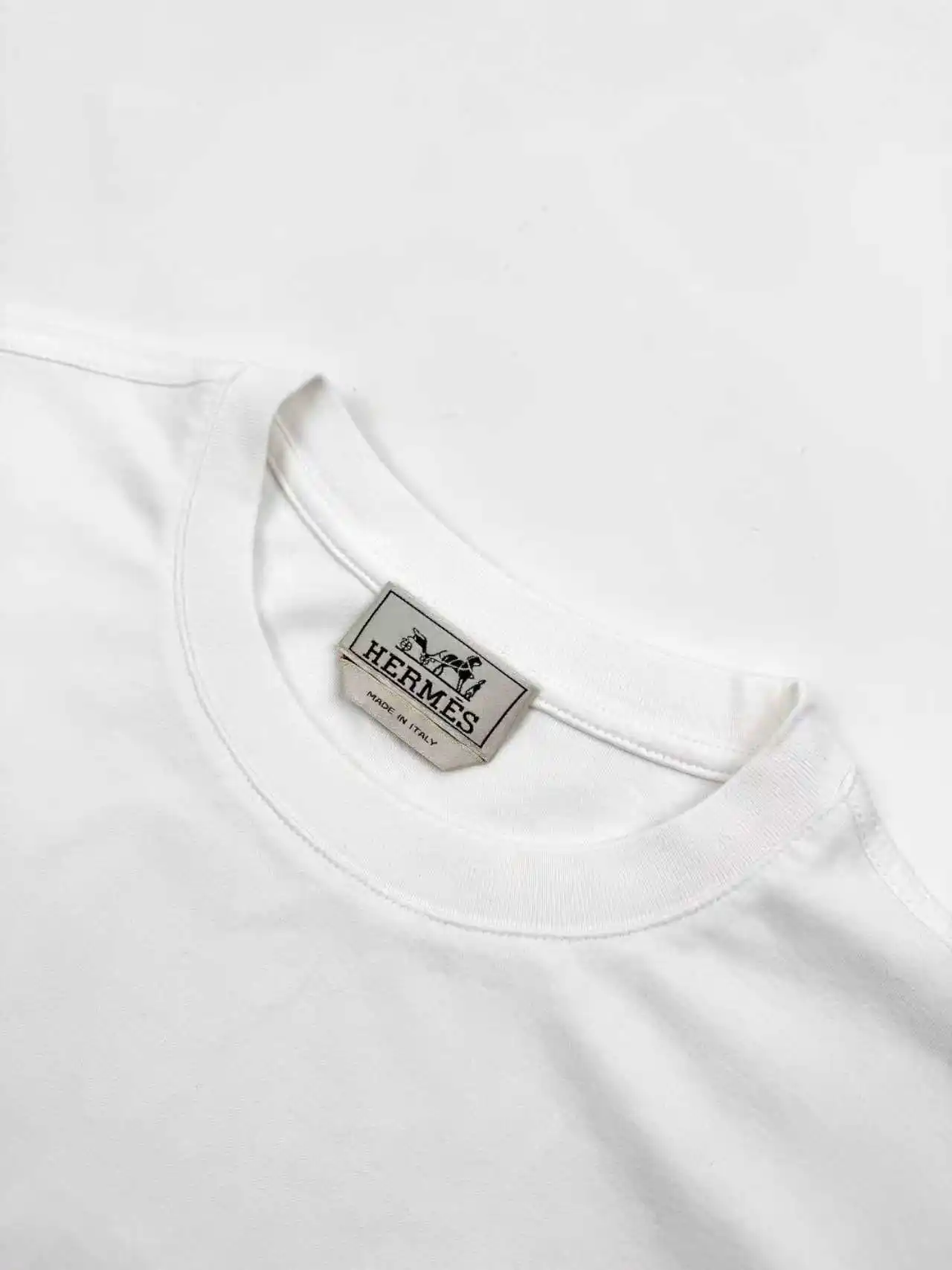 Leather Patch Cotton Jersey T-Shirt D19014248 — view 3