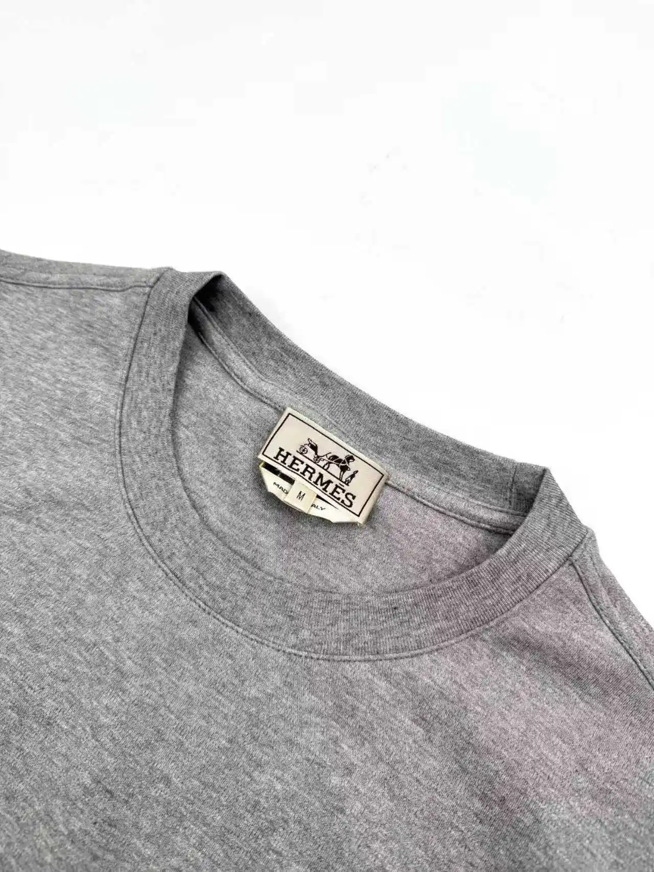 Leather Patch Cotton Jersey T-Shirt D19014247 — view 3