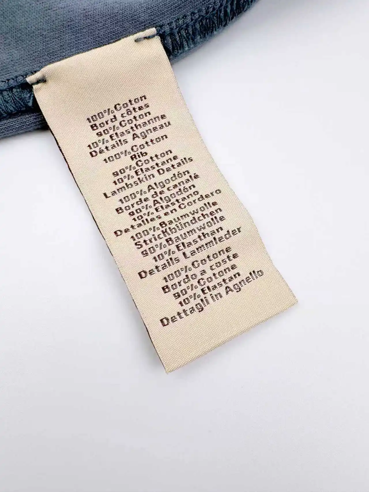 Leather Patch Cotton T-Shirt D19014249 — view 9