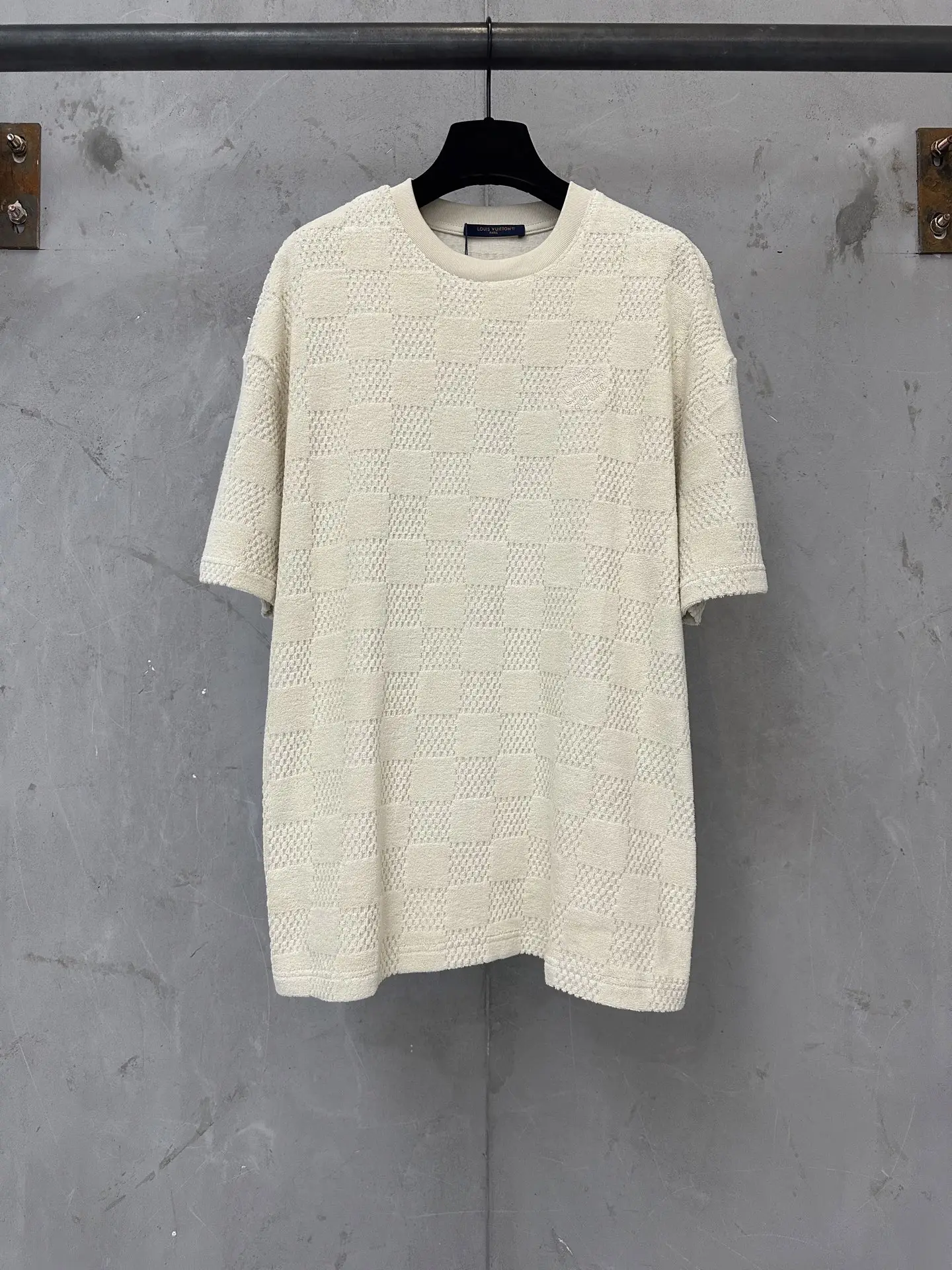 Damier Cotton-Terry Jacquard T-Shirt D19011751