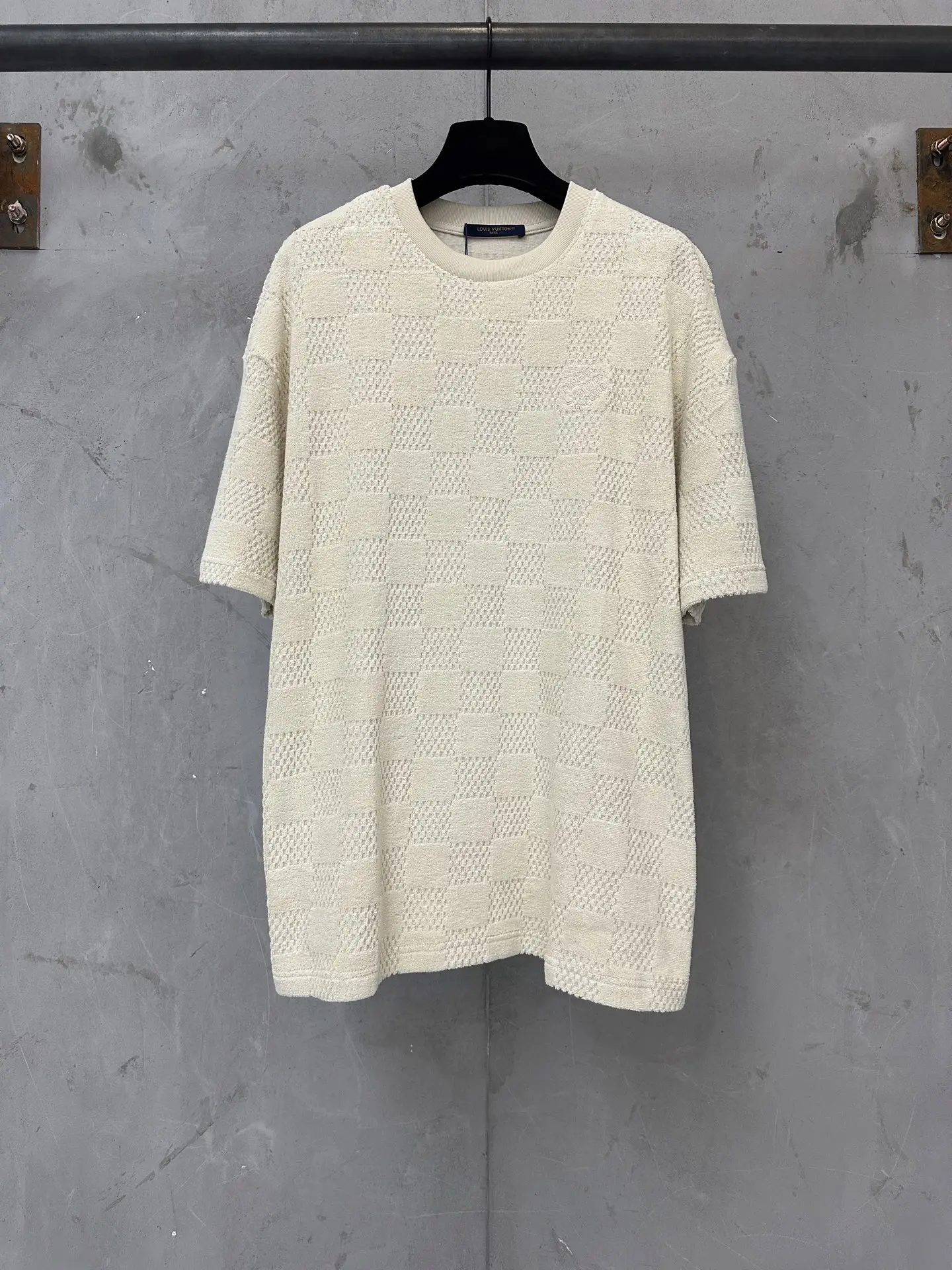 Damier Cotton-Terry Jacquard T-Shirt D19011751