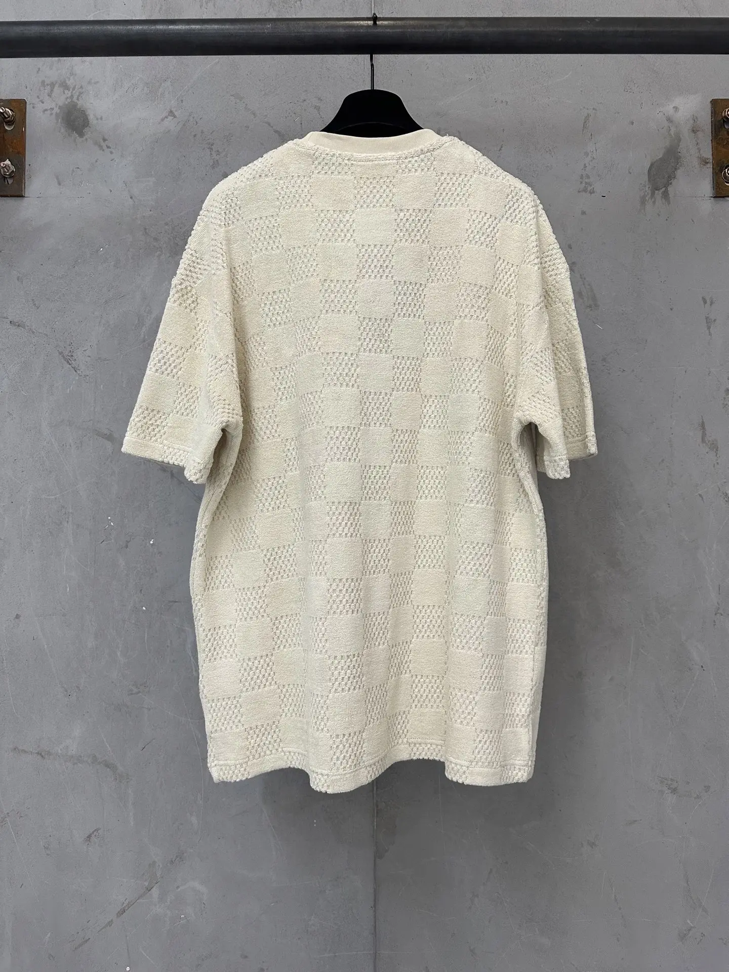 Damier Cotton-Terry Jacquard T-Shirt D19011751 — view 2