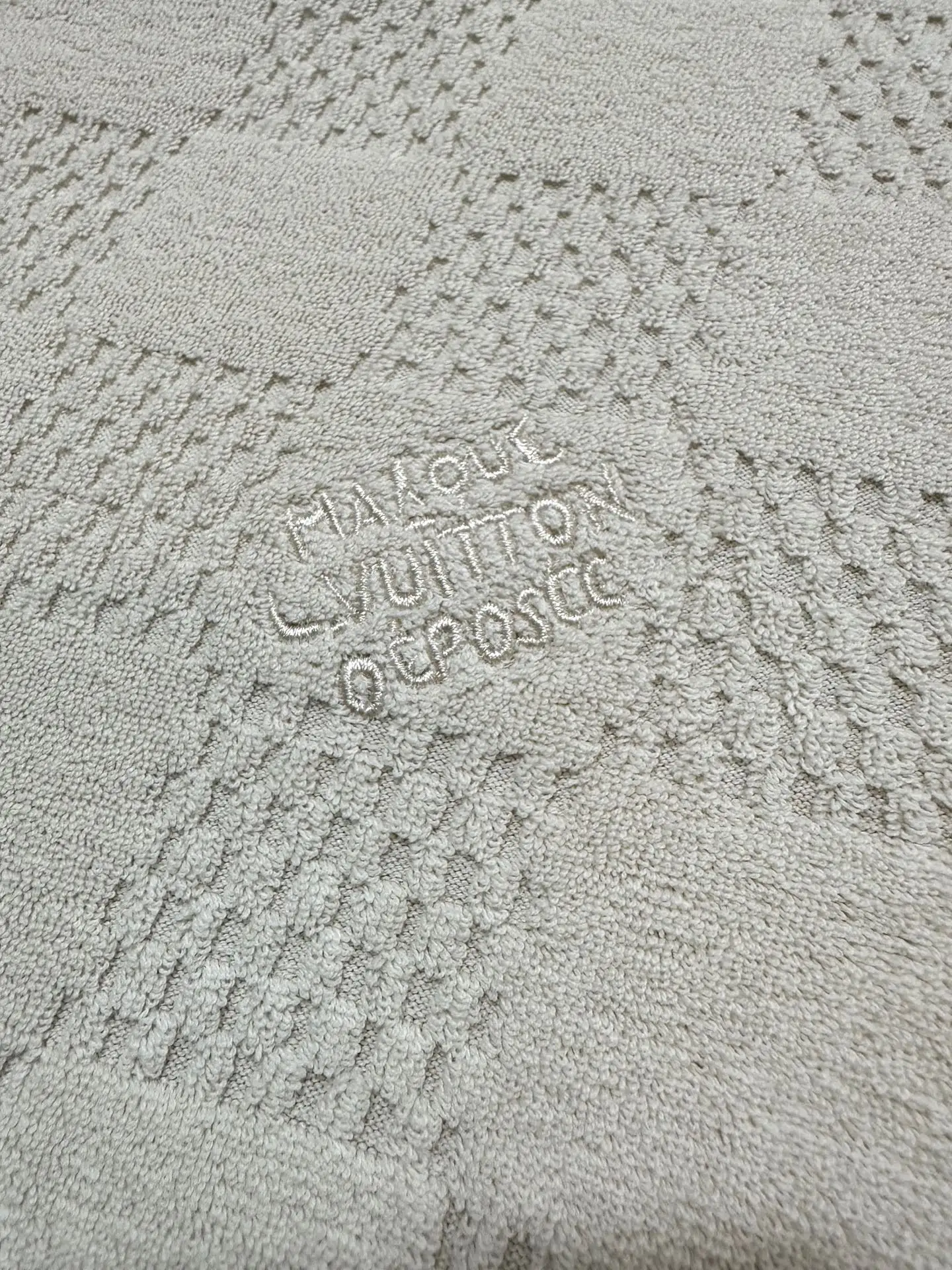 Damier Cotton-Terry Jacquard T-Shirt D19011751 — view 8