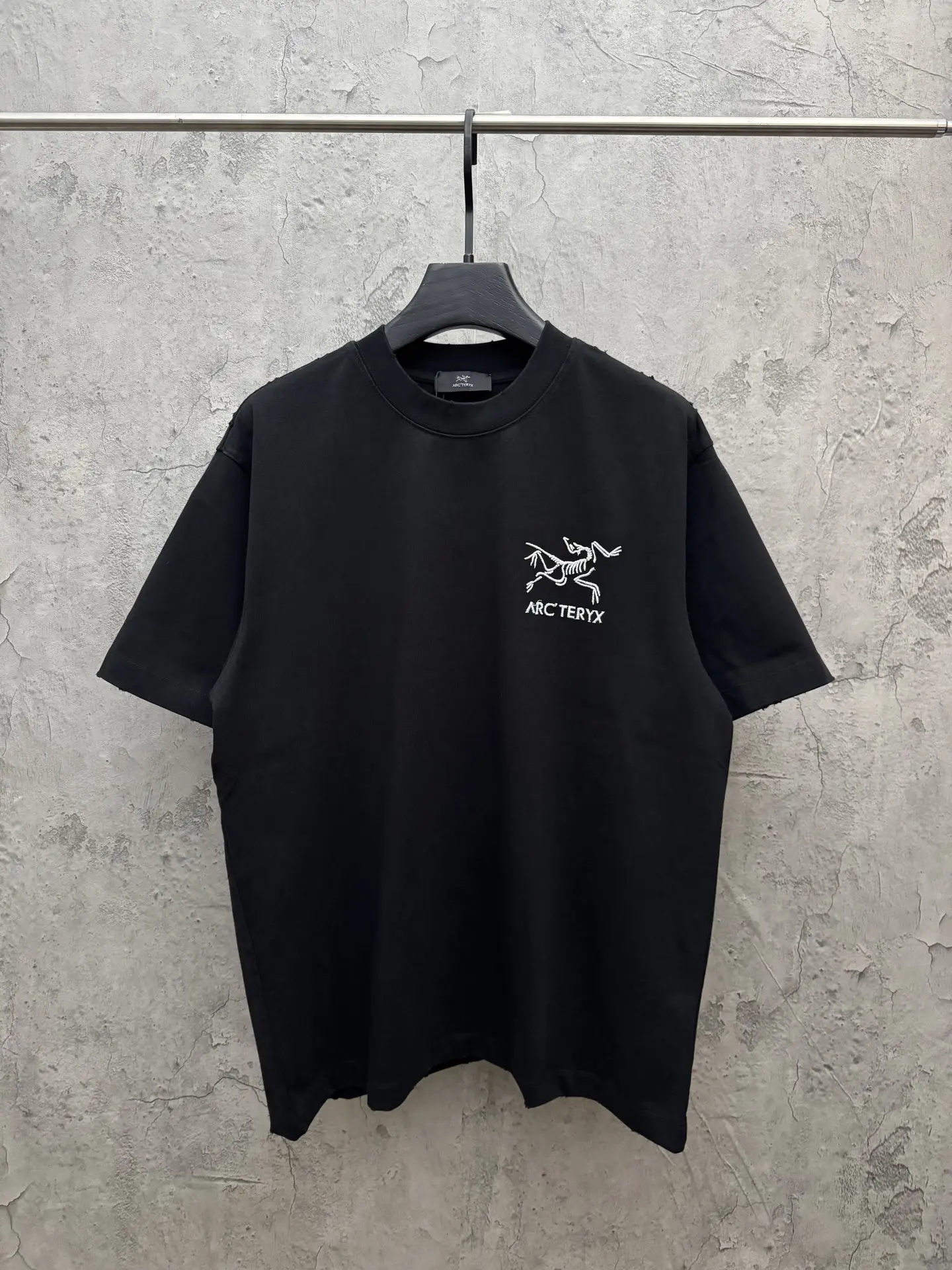 Embroidered Logo UV-Reactive Cotton T-Shirt D19014277