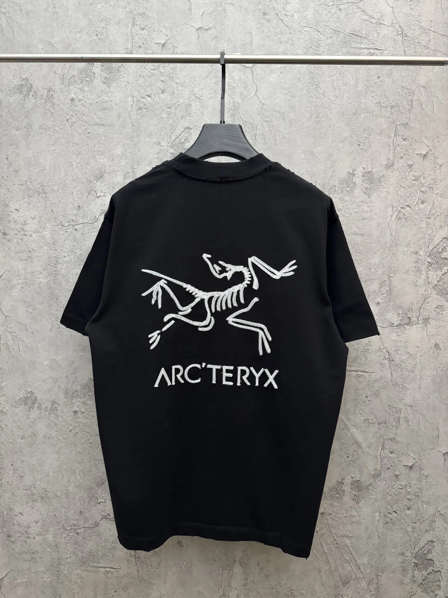 Embroidered Logo UV-Reactive Cotton T-Shirt D19014277 — view 2