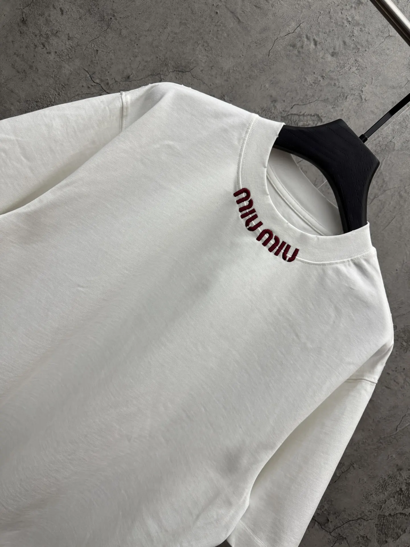 Logo Embroidered Cotton Jersey T-Shirt D19014279 — view 3