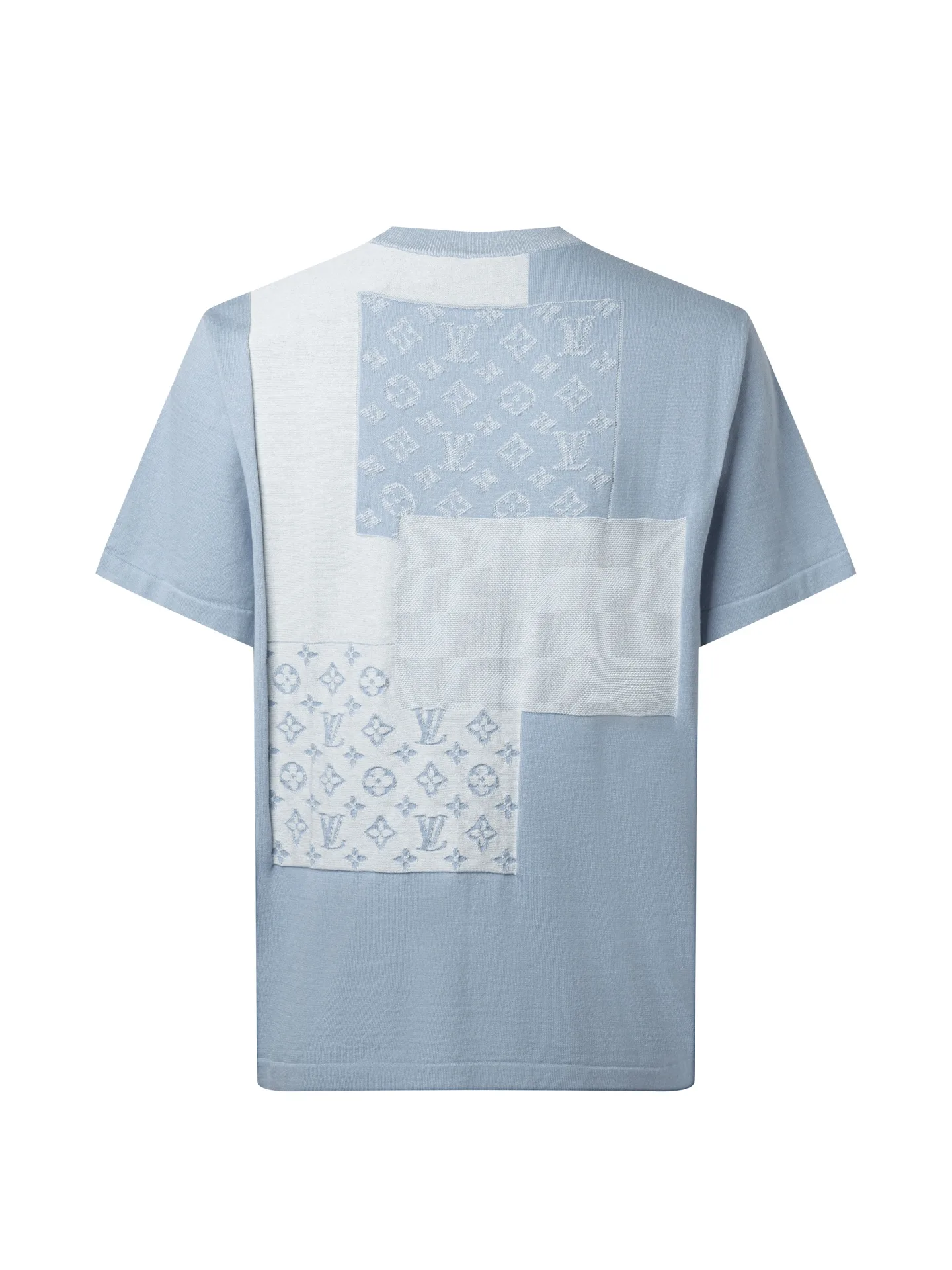Monogram Patchwork Wool-Blend Knit T-Shirt D19011467 — view 2