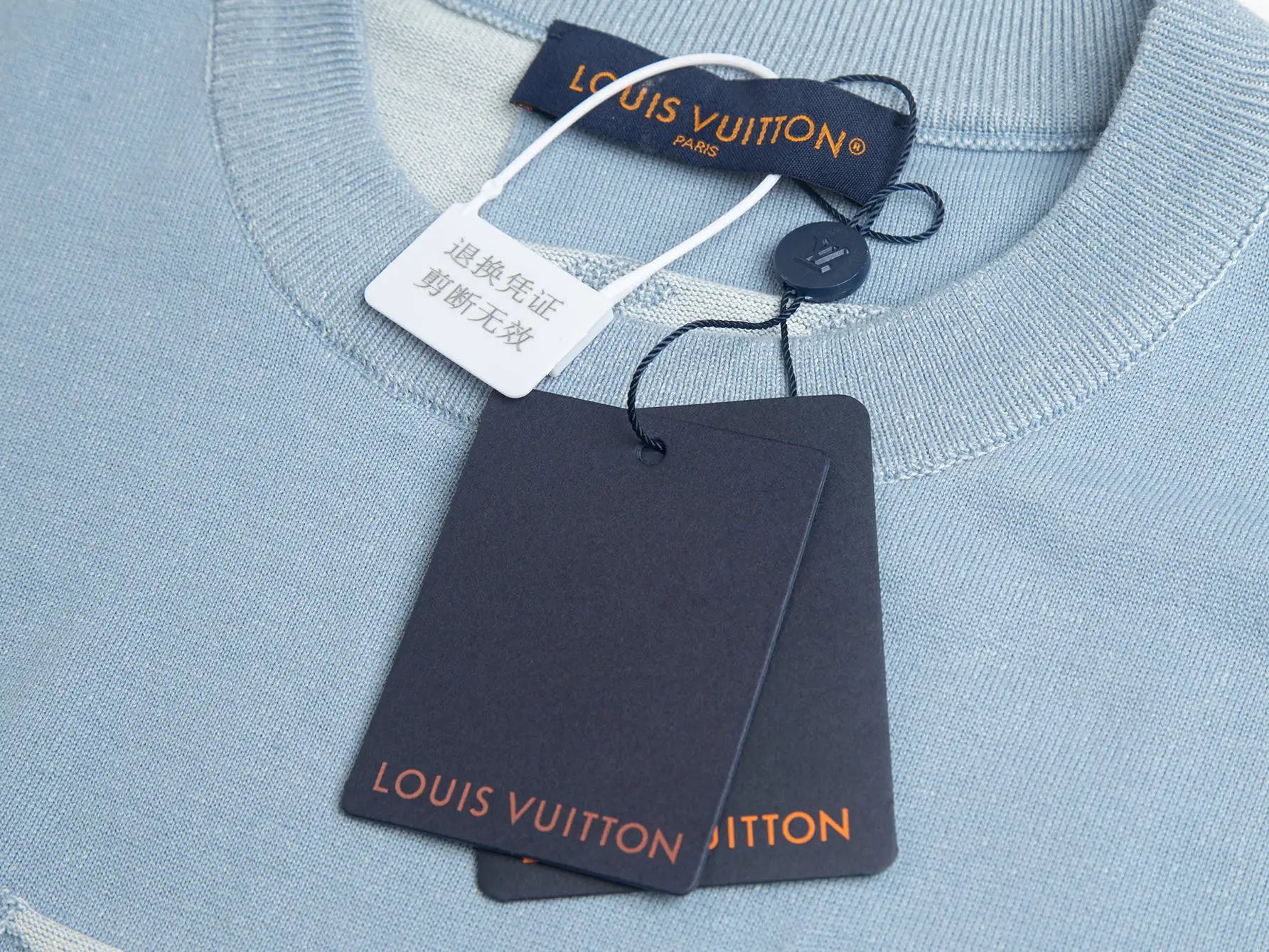 Monogram Patchwork Wool-Blend Knit T-Shirt D19011467 — view 7