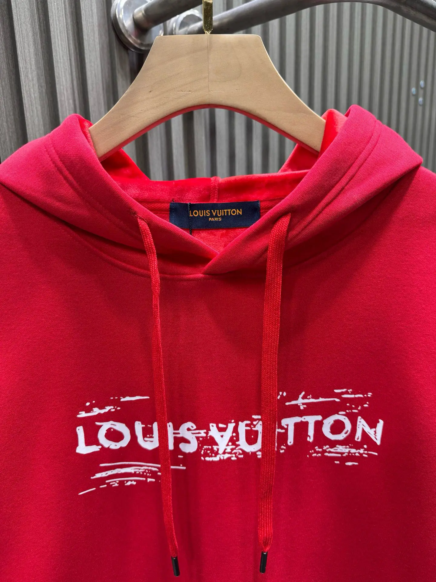 Logo Print Cotton-Blend Fleece Hoodie D19014541 — view 3