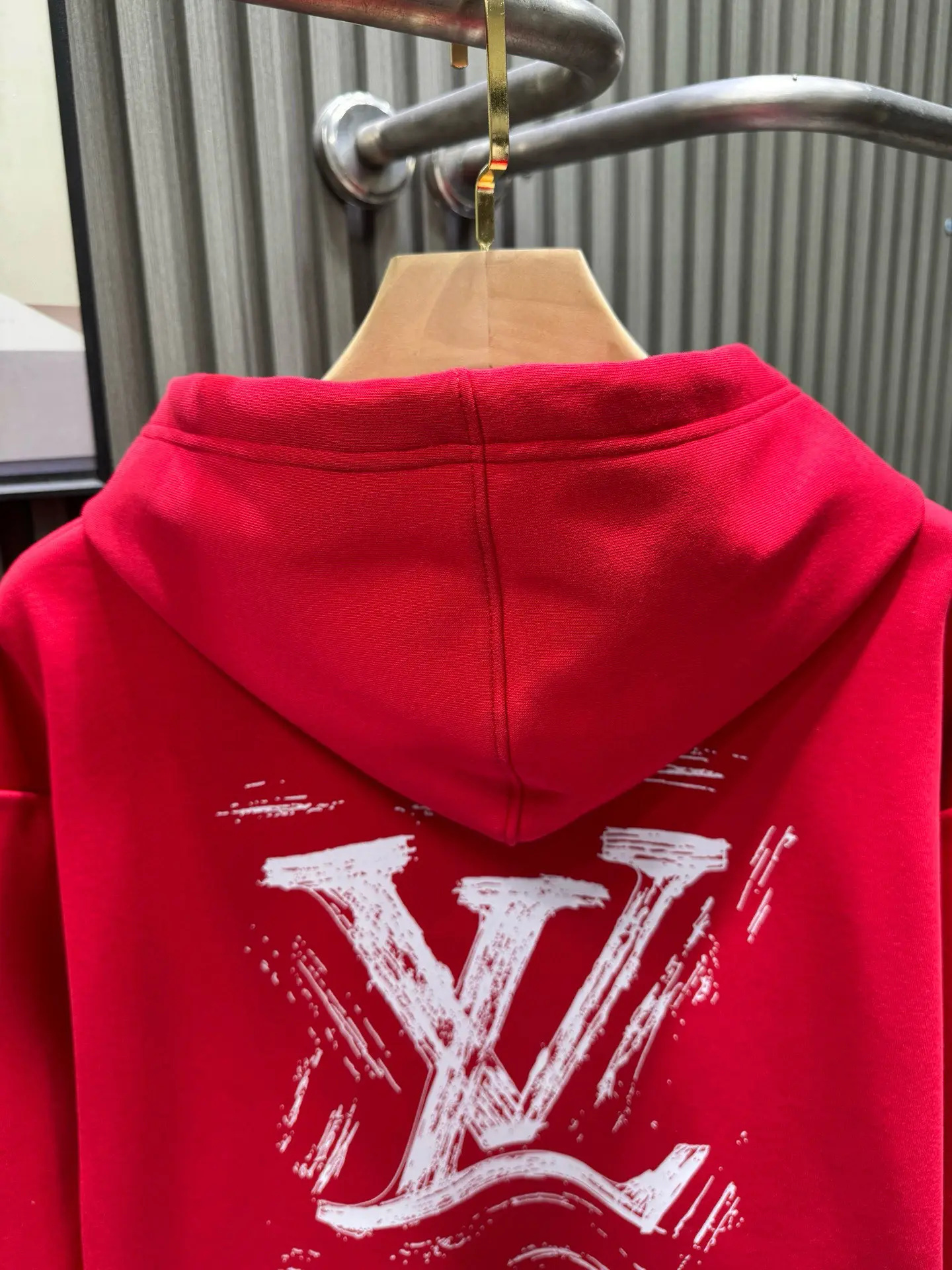 Logo Print Cotton-Blend Fleece Hoodie D19014541 — view 4