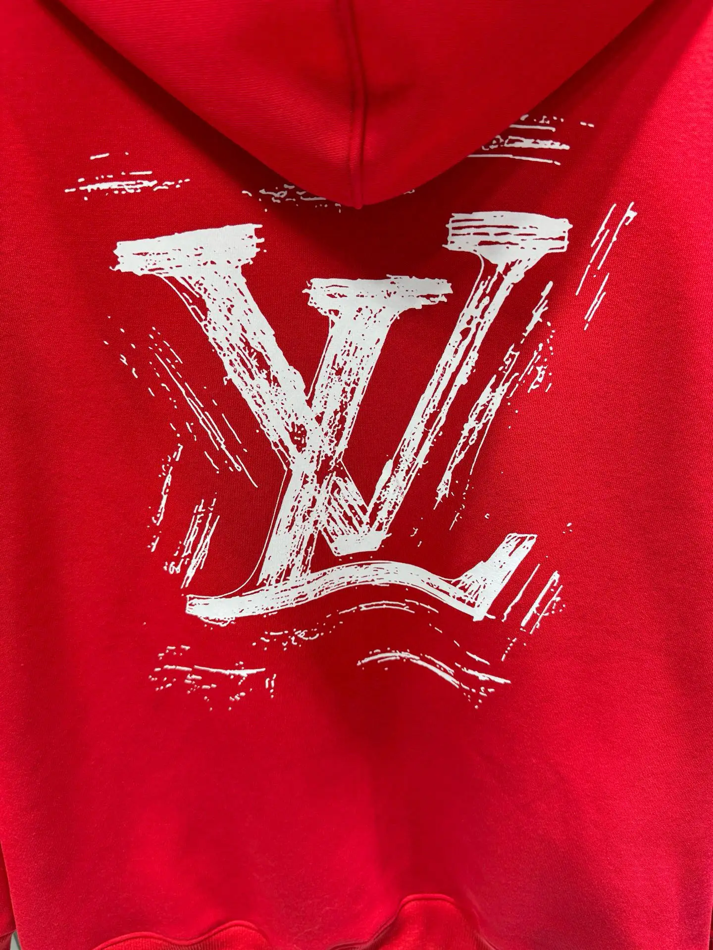 Logo Print Cotton-Blend Fleece Hoodie D19014541 — view 9