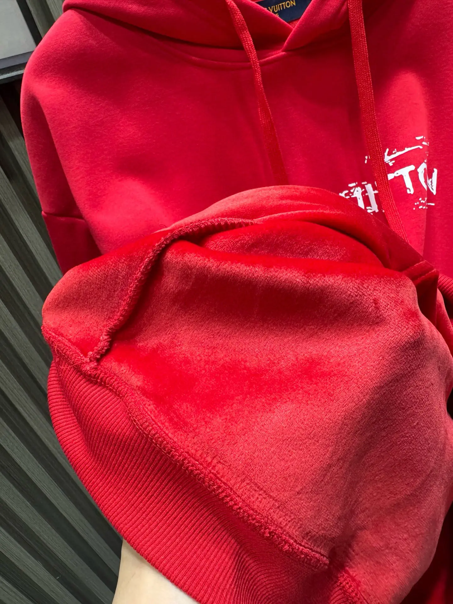 Logo Print Cotton-Blend Fleece Hoodie D19014541 — view 10