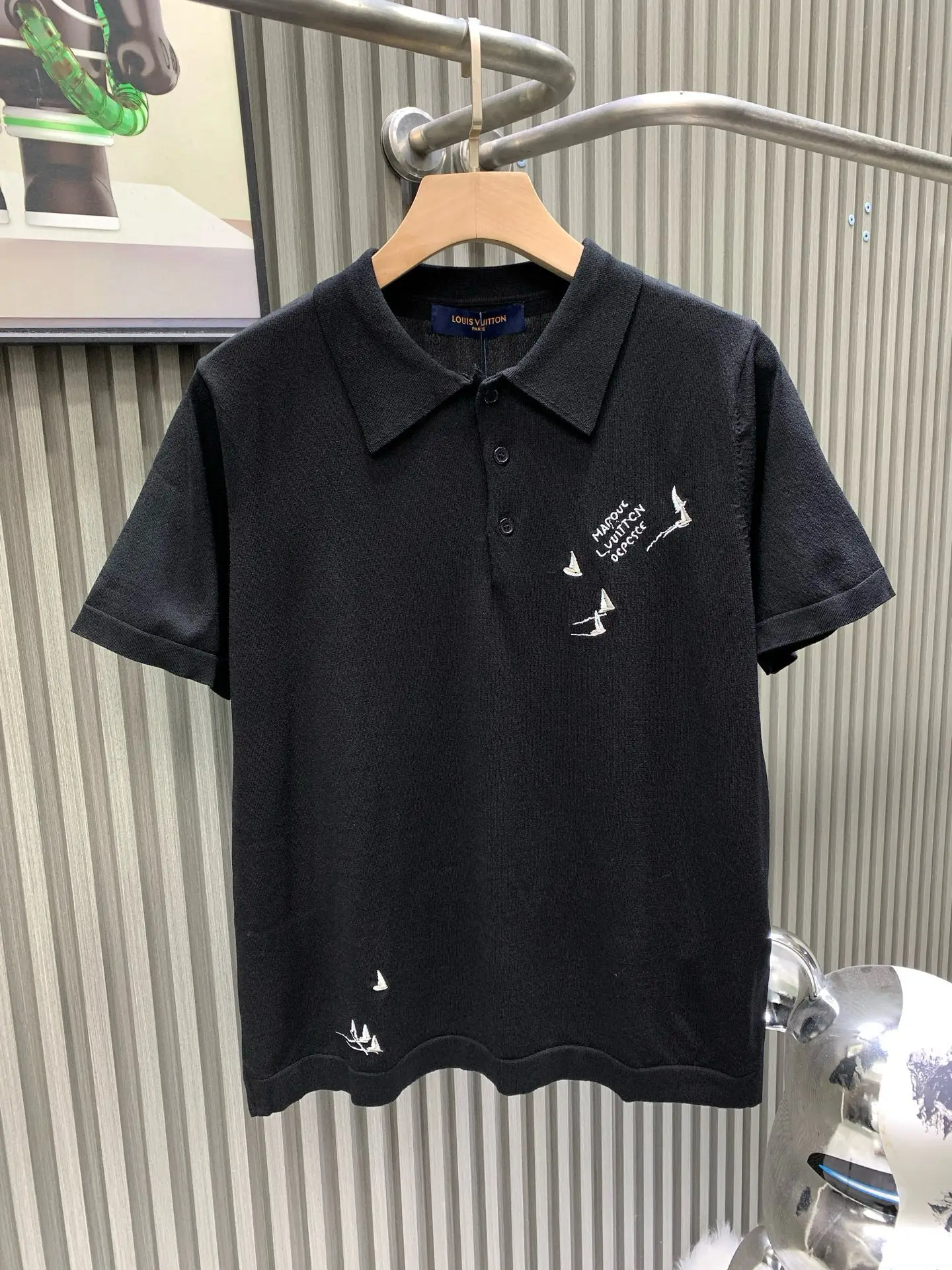 Embroidered Nautical Logo Polo Shirt D19014524