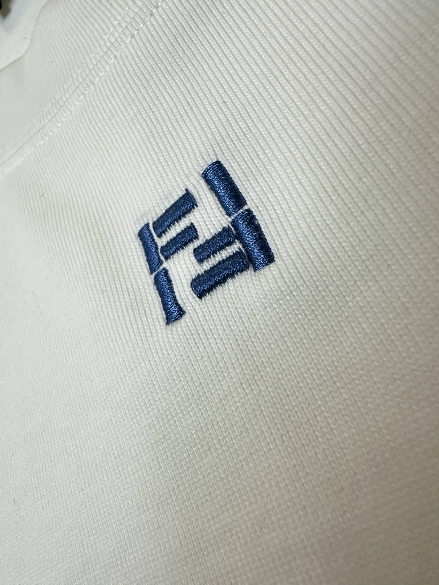 FF Logo Embroidered Heavyweight Cotton T-Shirt D19011575 — view 8