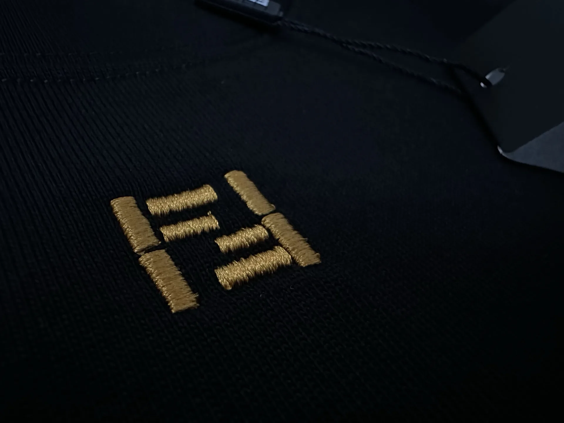 FF Logo Embroidered Heavyweight Cotton T-Shirt D19011574 — view 8