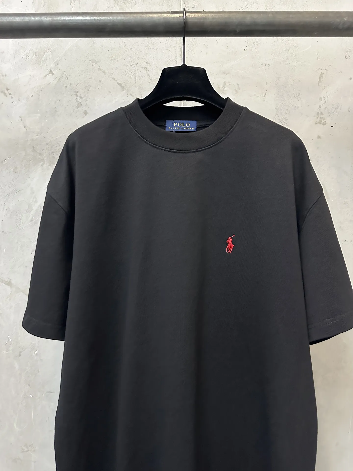 Embroidered Pony Heavyweight Cotton T-Shirt D19011584 — view 3