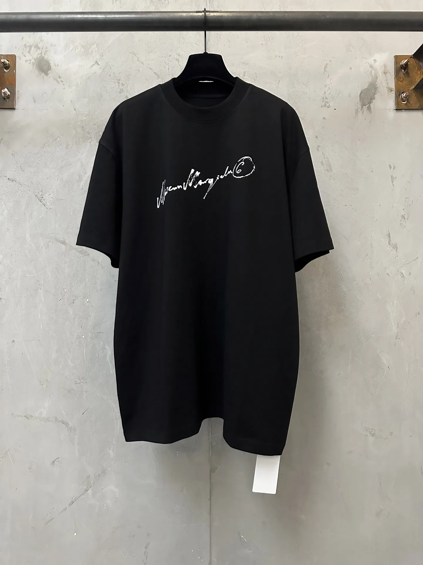 MM6 Maison Margiela Handwritten Logo Cotton T-Shirt D19011583