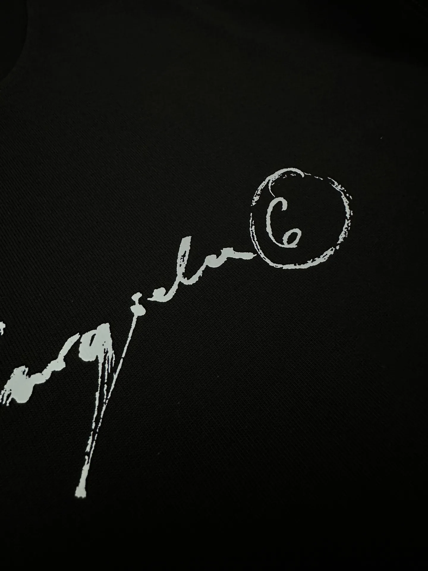 MM6 Maison Margiela Handwritten Logo Cotton T-Shirt D19011583 — view 8