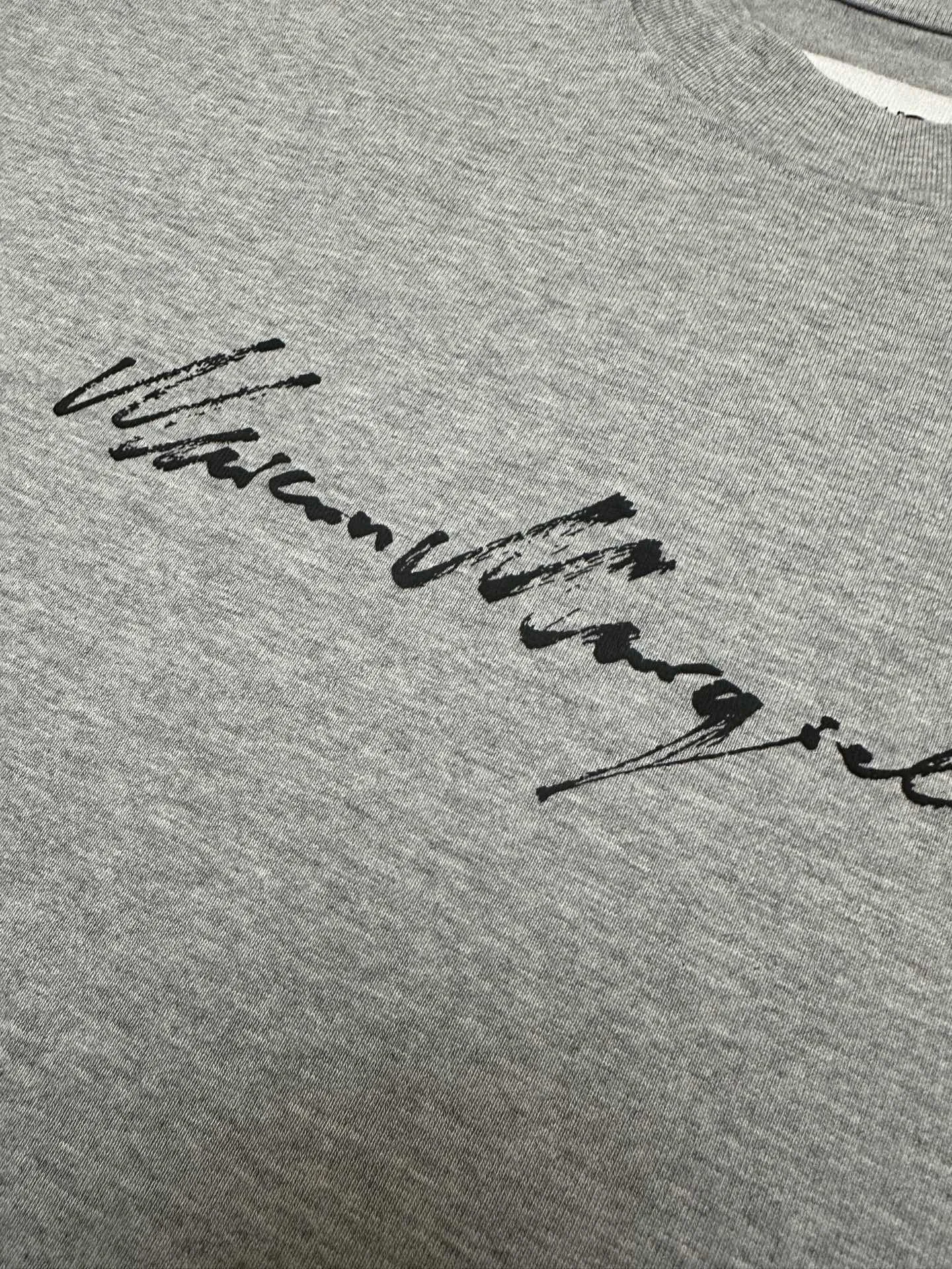 MM6 Handwritten Logo Heavyweight Cotton T-Shirt D19011582 — view 7