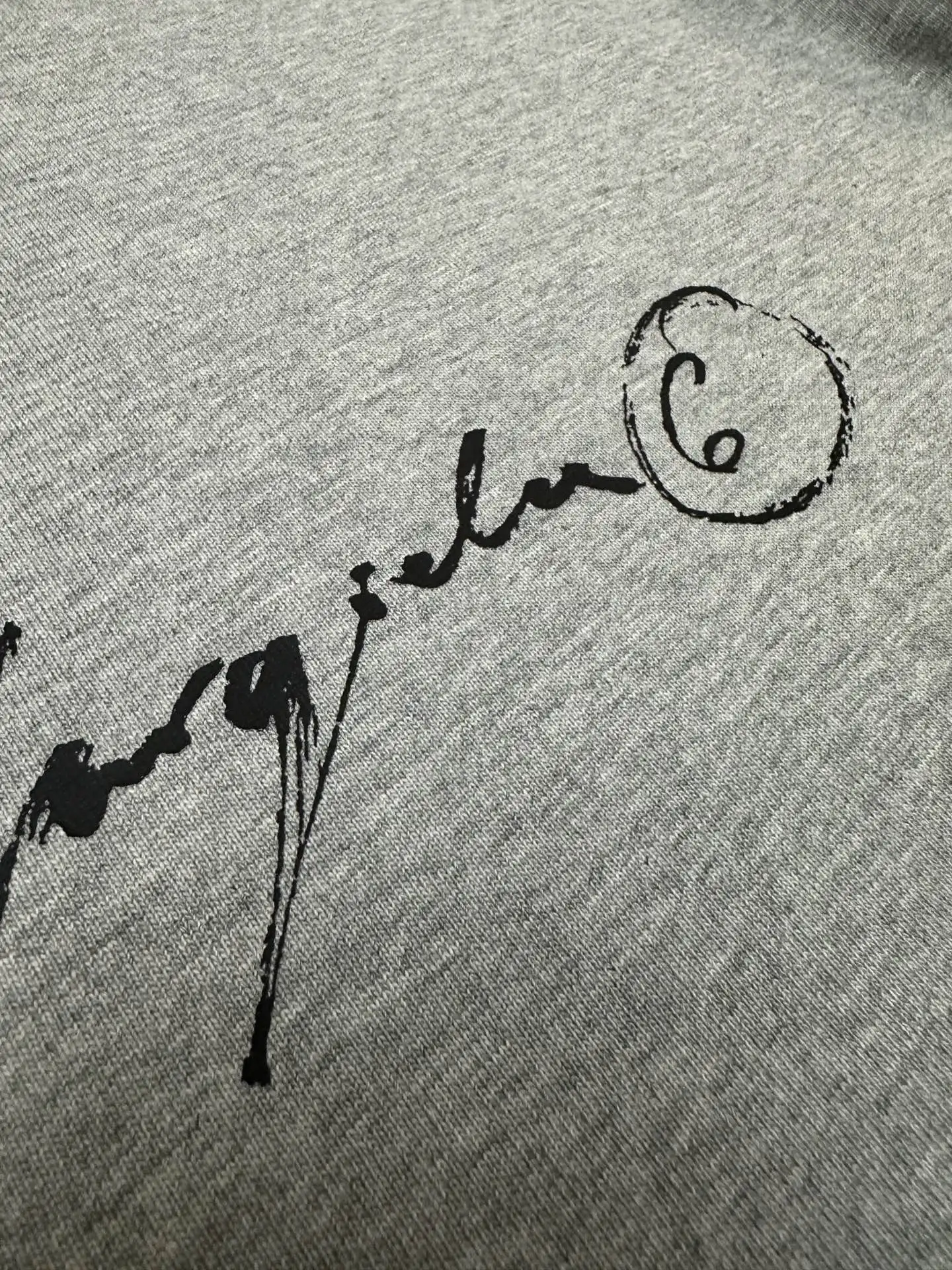MM6 Handwritten Logo Heavyweight Cotton T-Shirt D19011582 — view 8