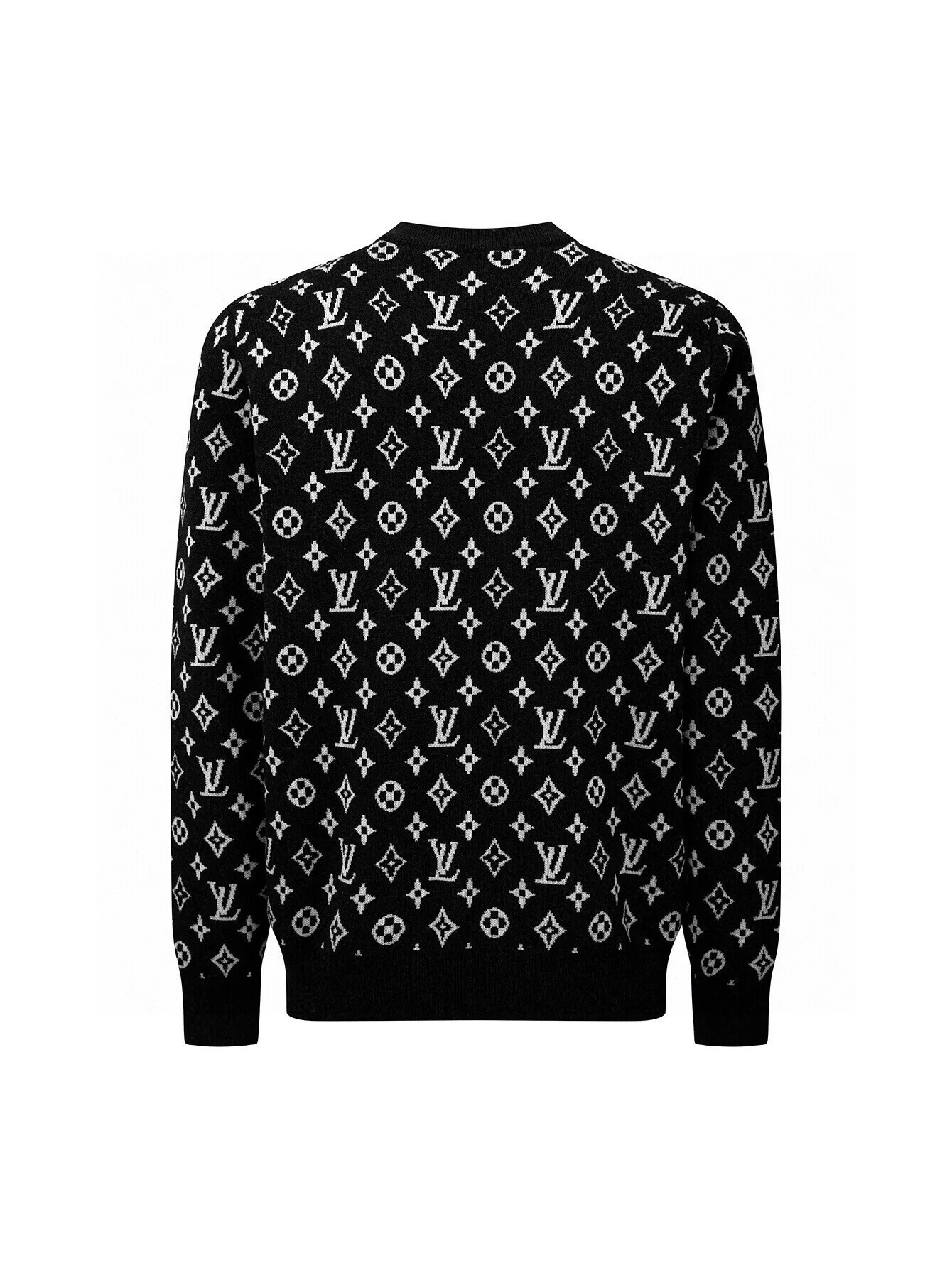 Monogram Jacquard Wool Crew-Neck Sweater D19516459 — view 2