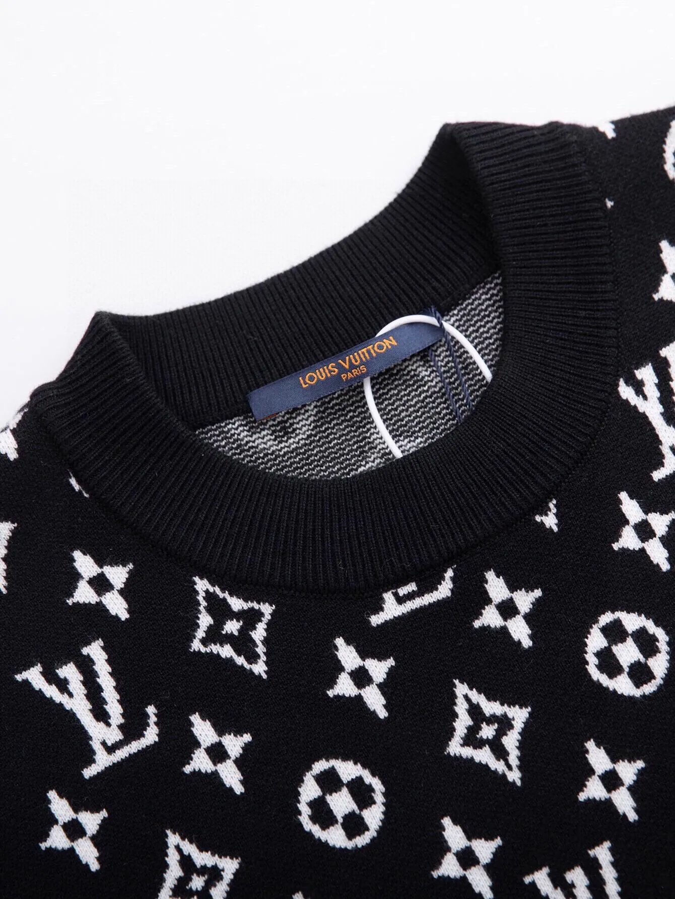 Monogram Jacquard Wool Crew-Neck Sweater D19516459 — view 4