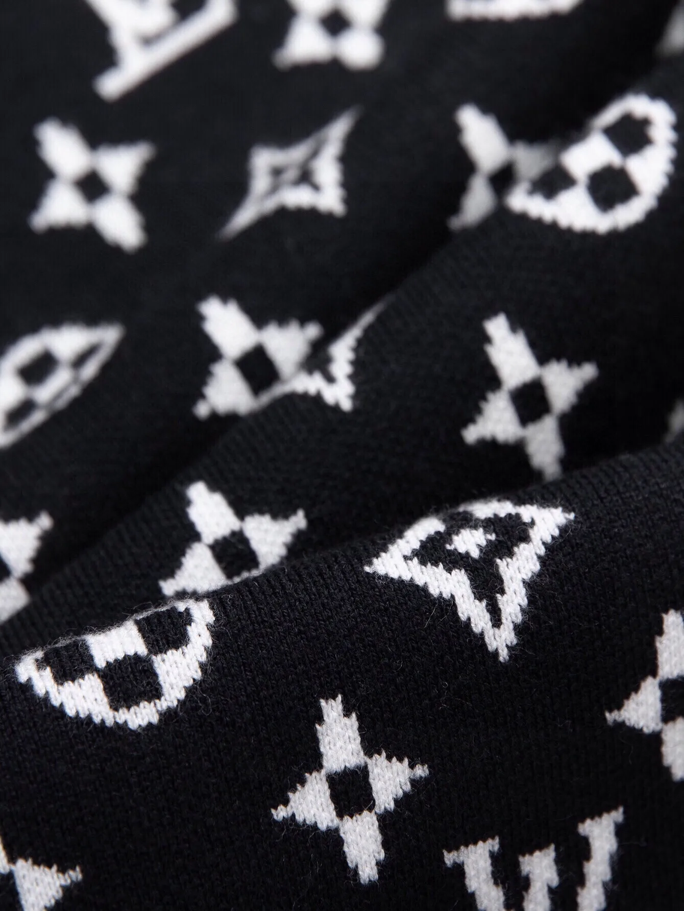 Monogram Jacquard Wool Crew-Neck Sweater D19516459 — view 9